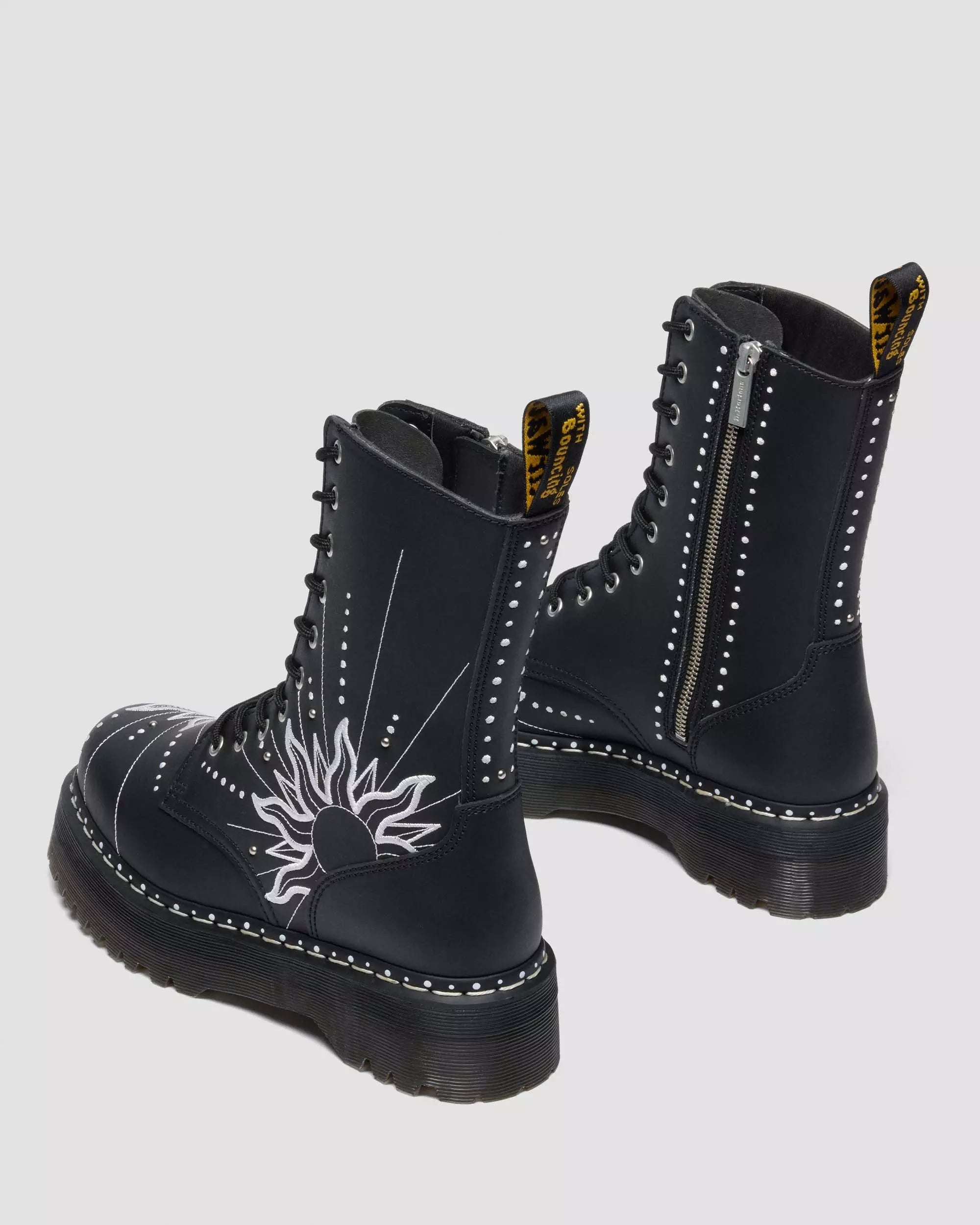 JADON HI SOLAR FLARE Reclaimed Leather Platform Boots