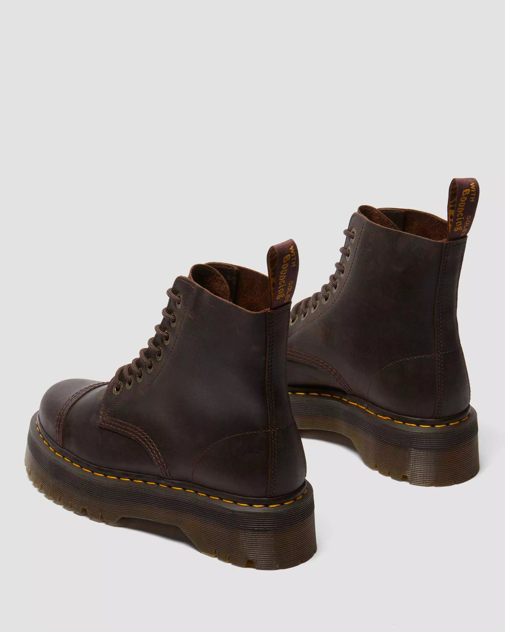 Sinclair Crazy Horse Leather Platform Boots