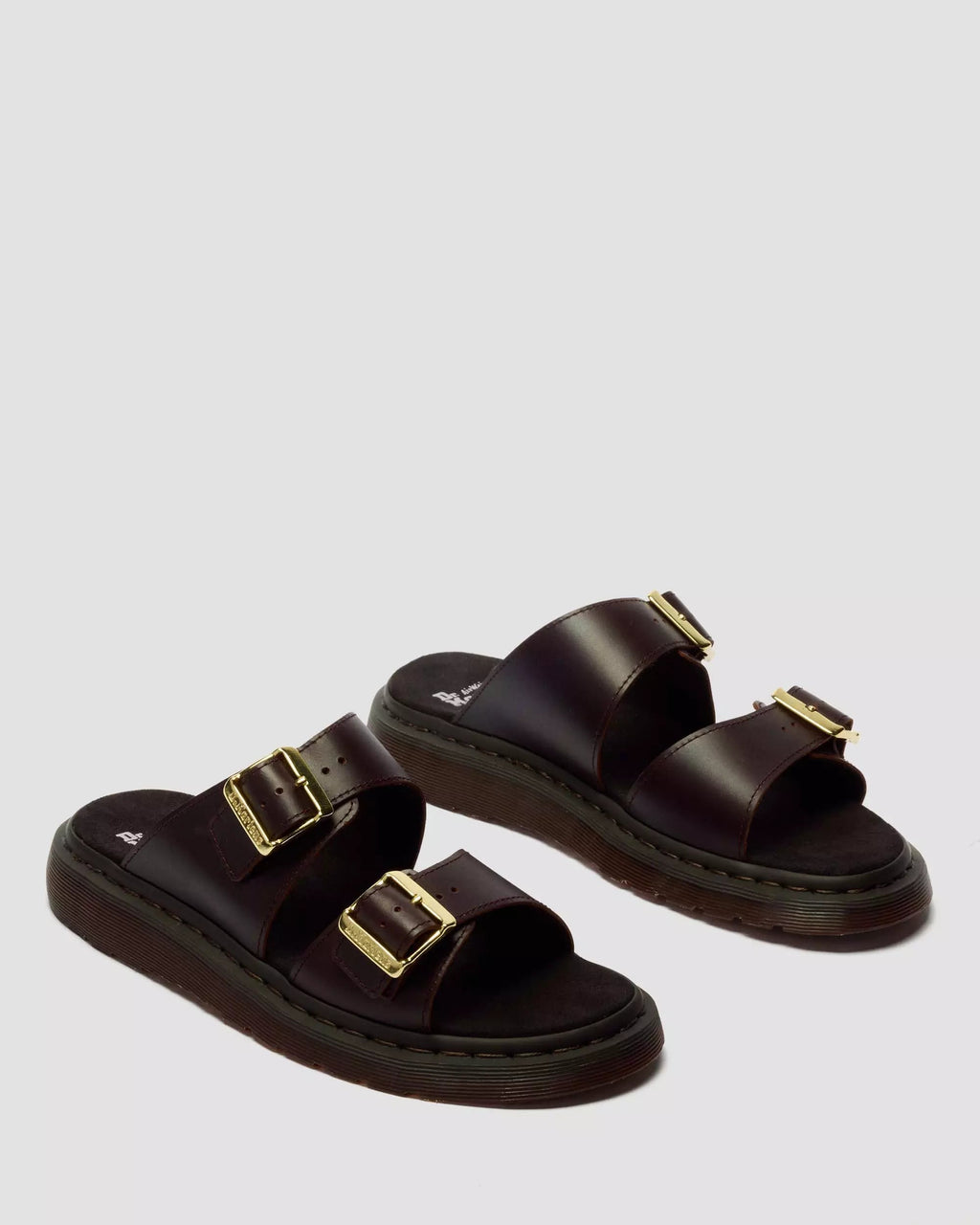 Josef Two Strap Atlas Leather Sandals