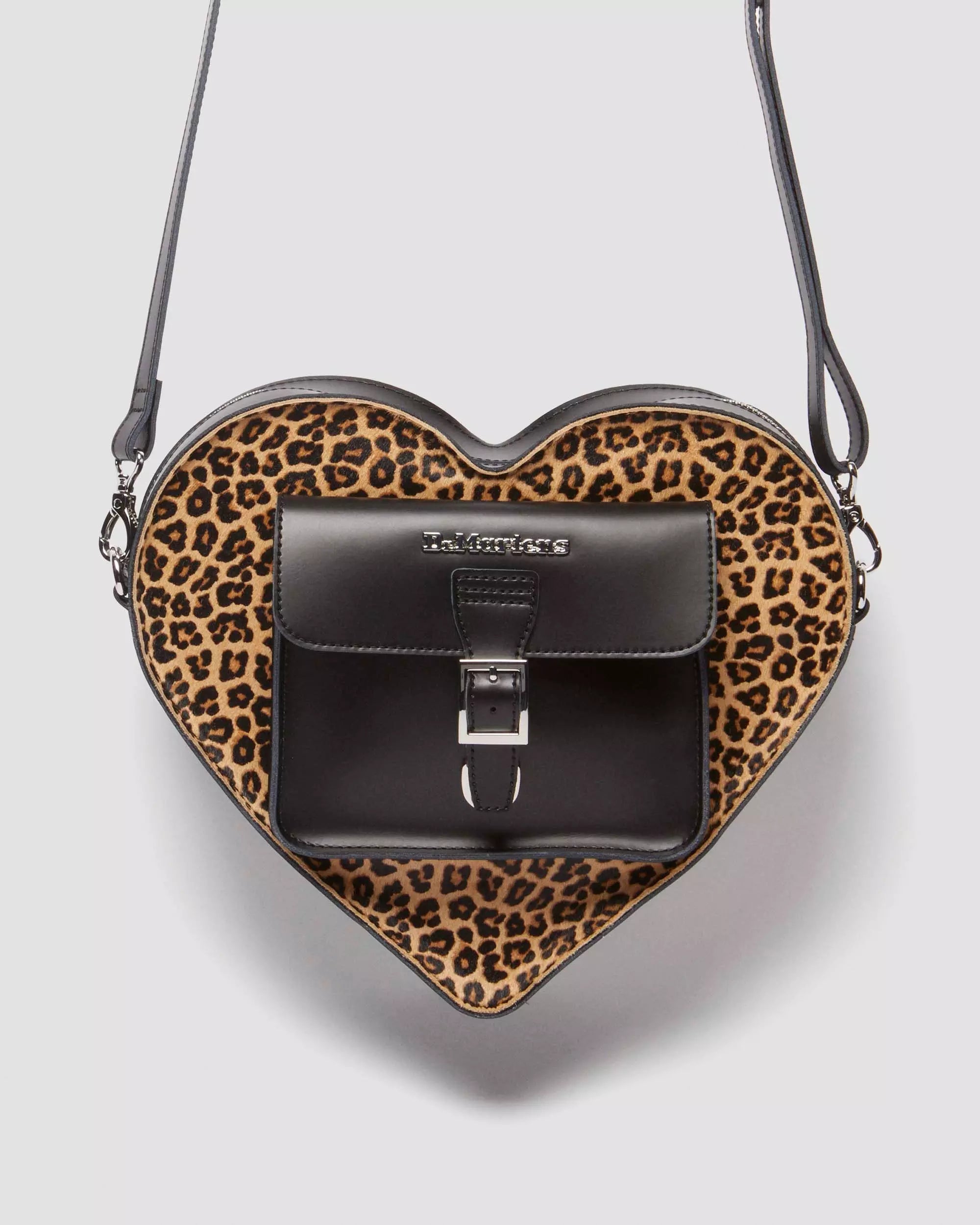 Heart Bag Leopard Kiev Leather Backpack