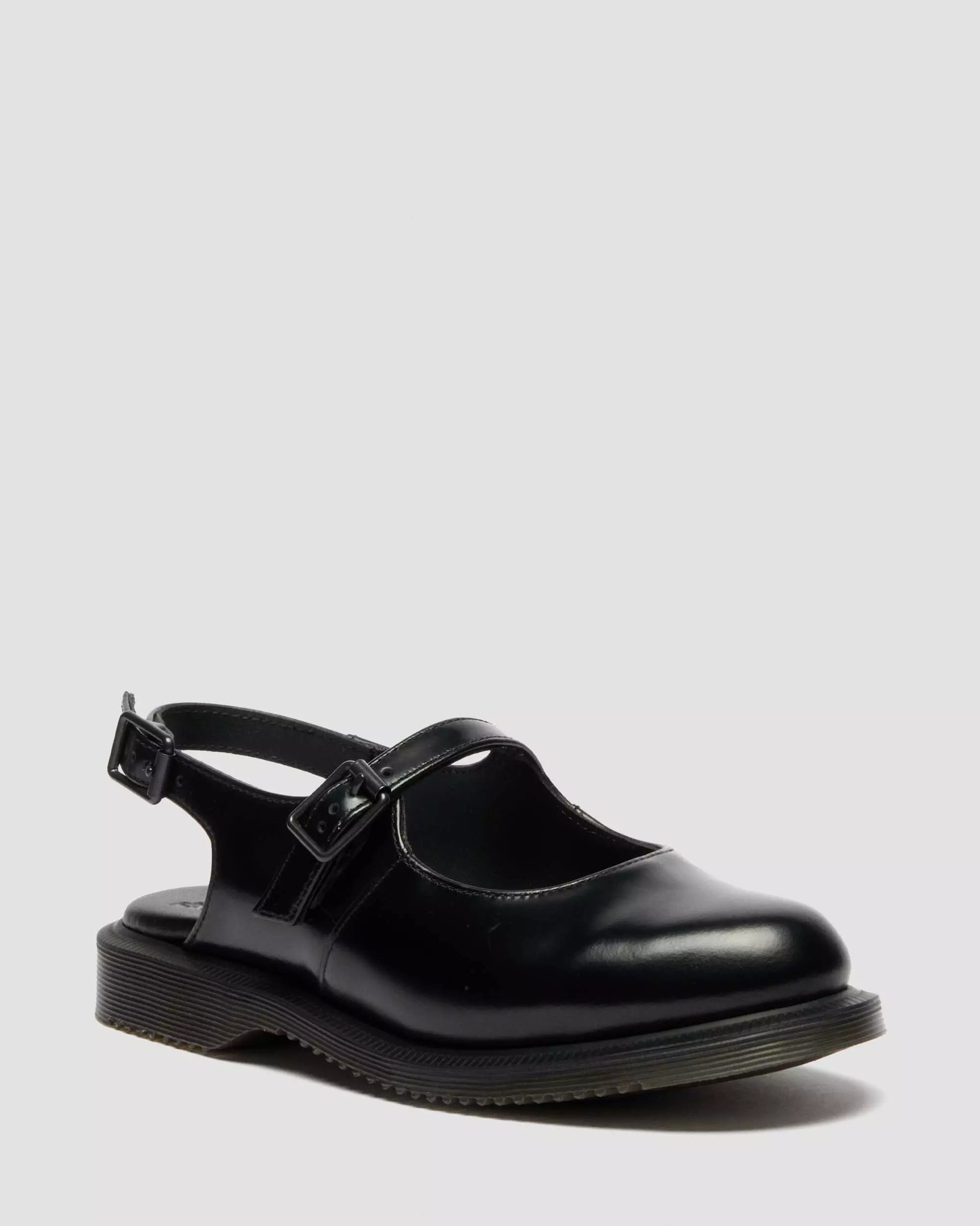 Madaline Mary Jane Smooth Leather Sling Back Shoes