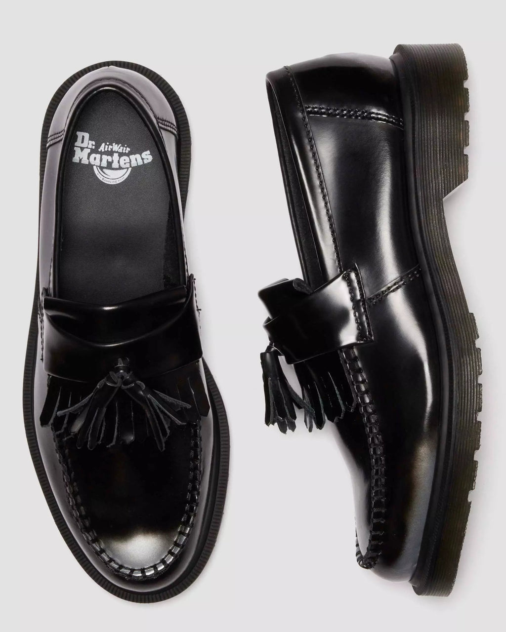 Adrian Arcadia Rub Off Leather Tassel Loafers