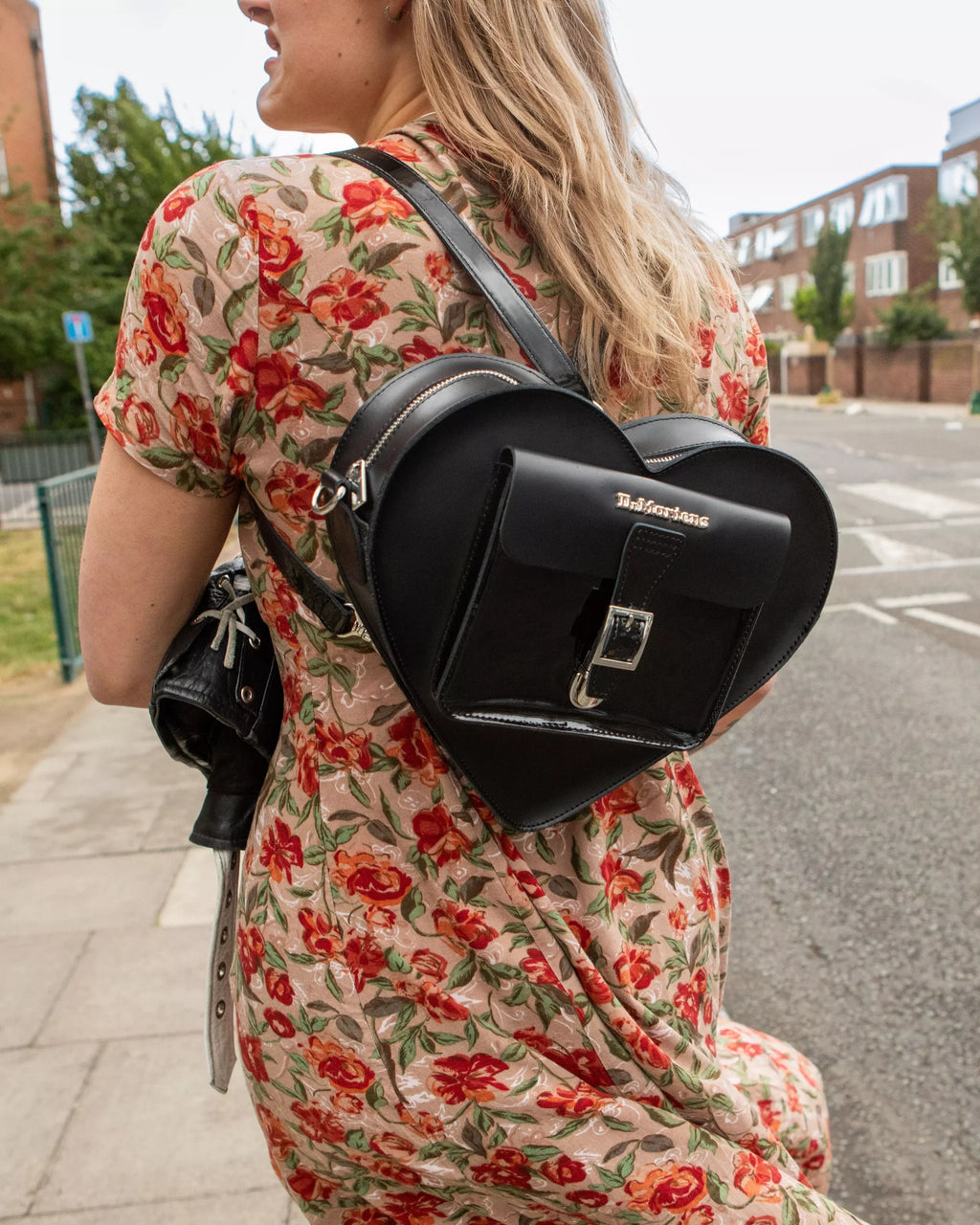 Heart Shaped Hardware Kiev Leather Bag
