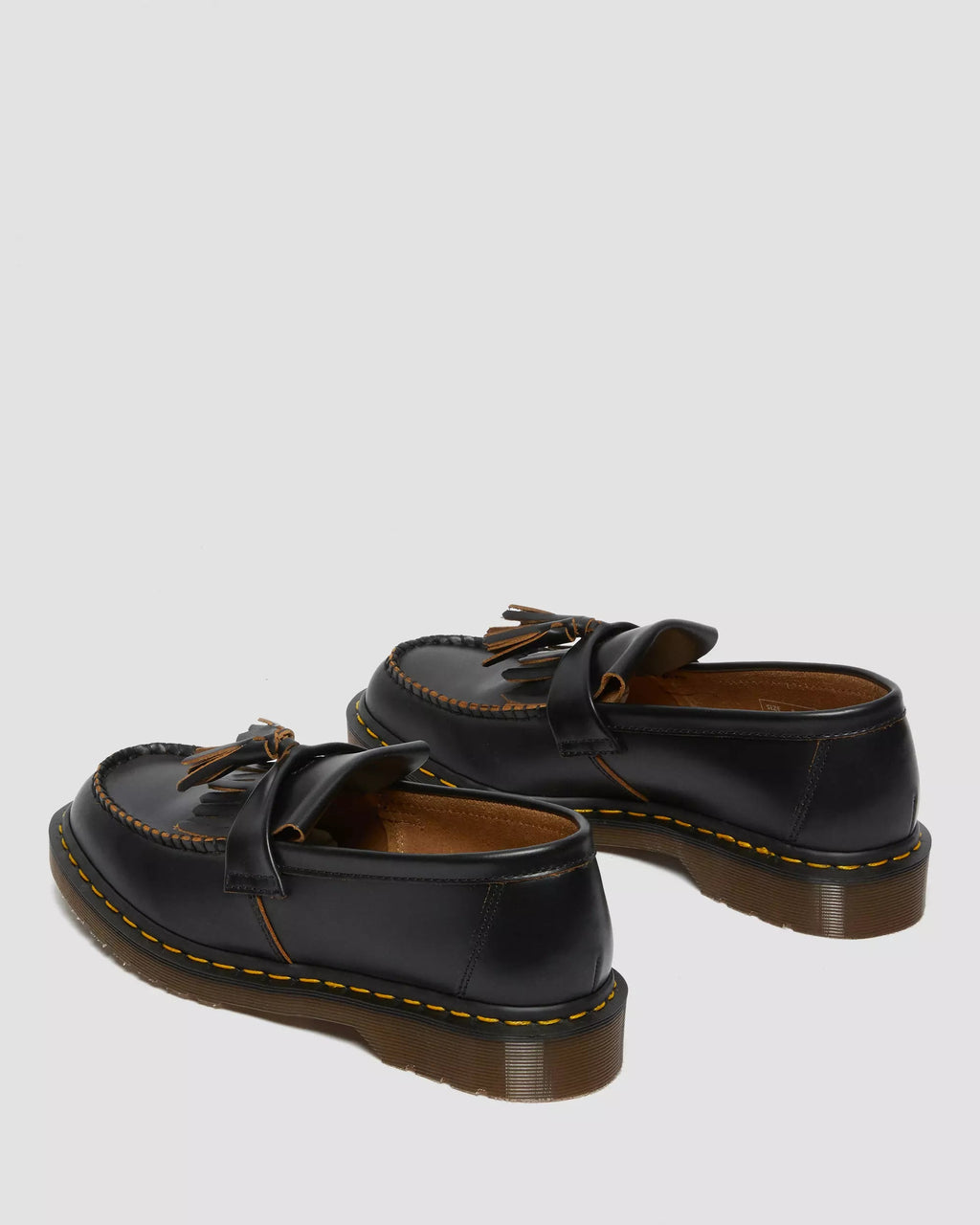 Adrian Vintage Made In England Quilon Leather Tassel Loafers