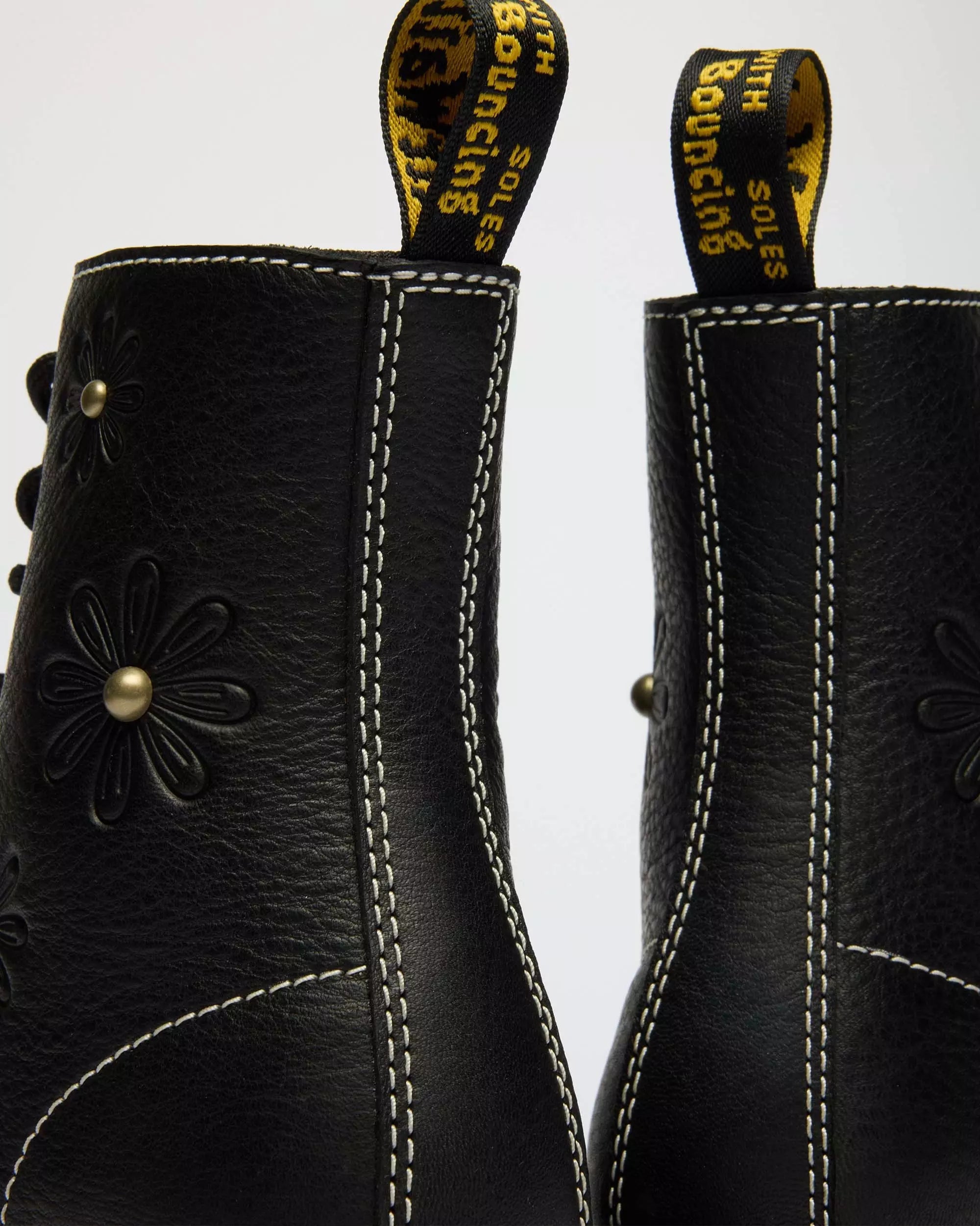 1460 Pascal Flower Grizzly Leather Boots