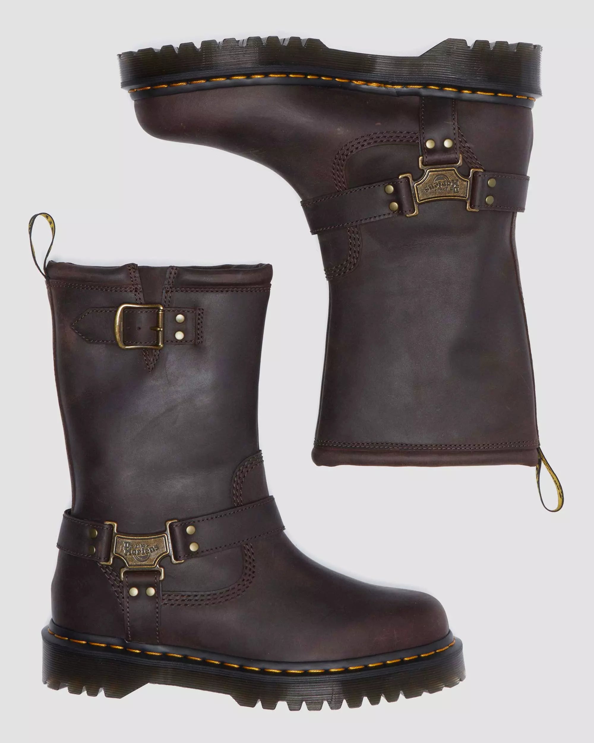 Anistone Hi Leather Biker Boots