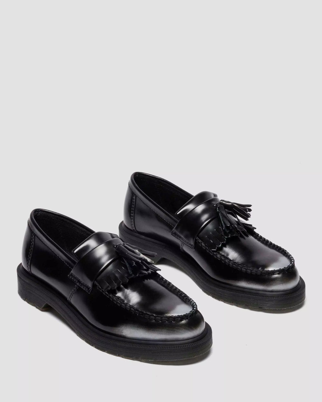 Adrian Arcadia Rub Off Leather Tassel Loafers