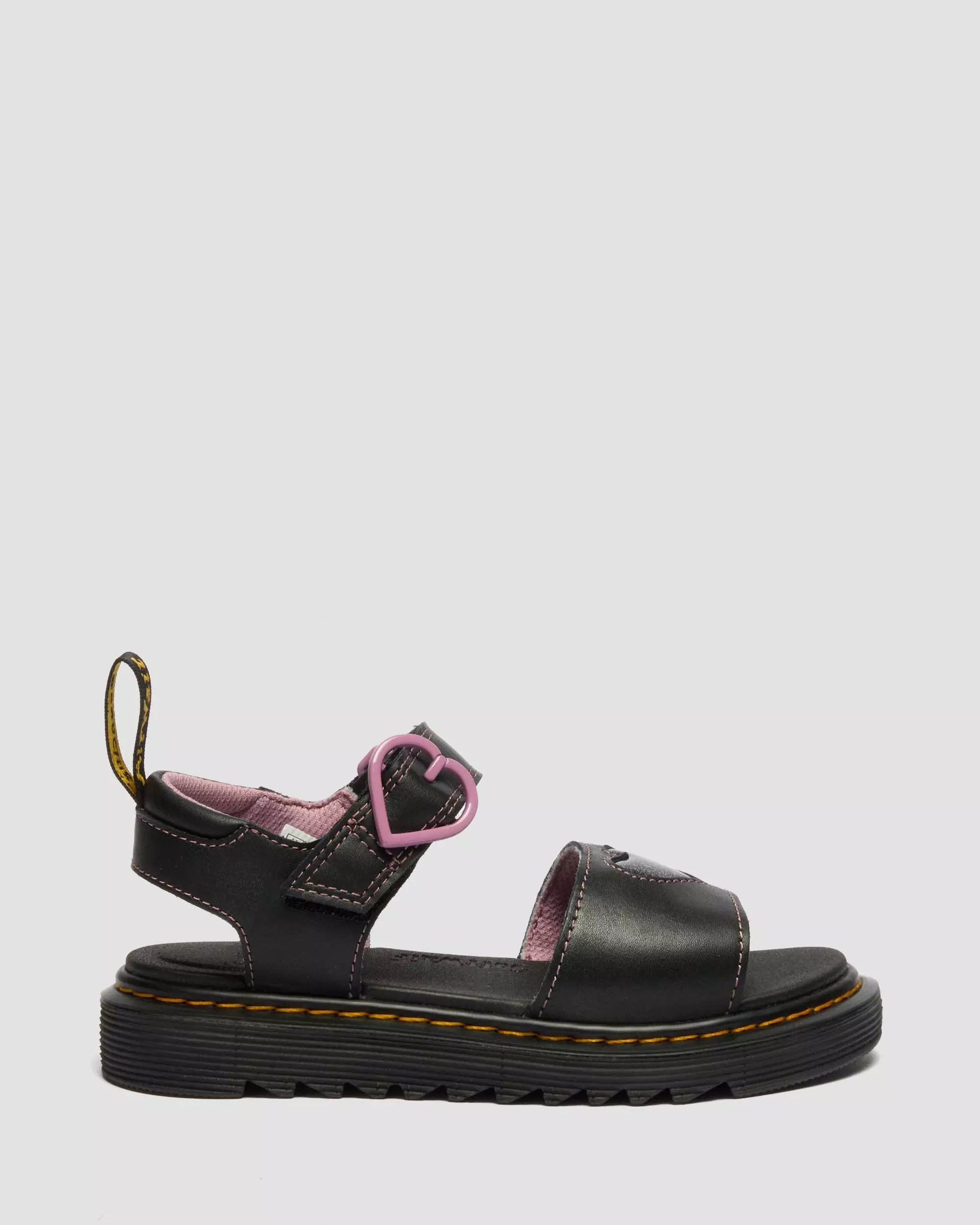 Junior Marlowe II Glitter Heart Leather Strap Shoes