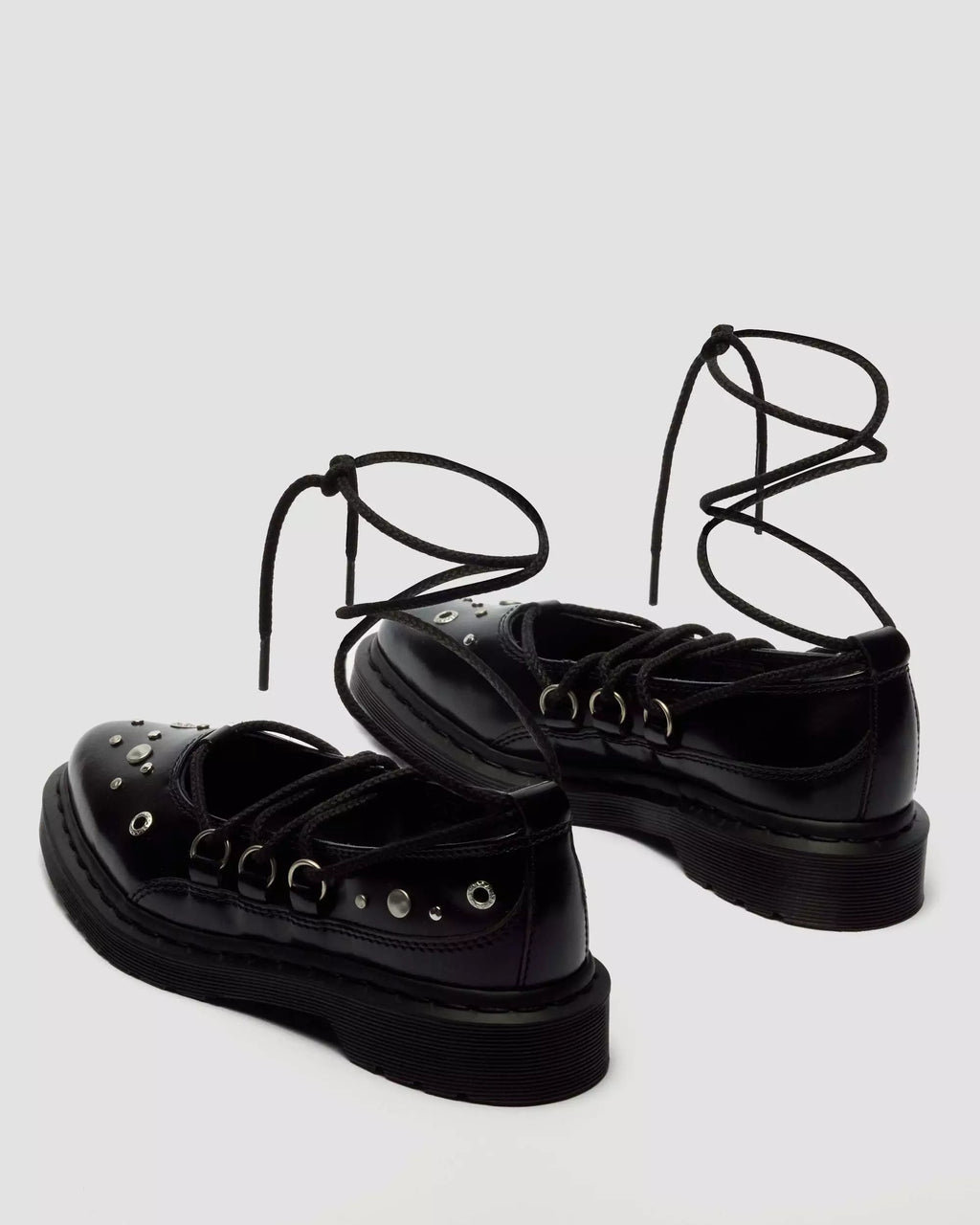 ELPHIE II Studded Buttero Leather Ballet Flats