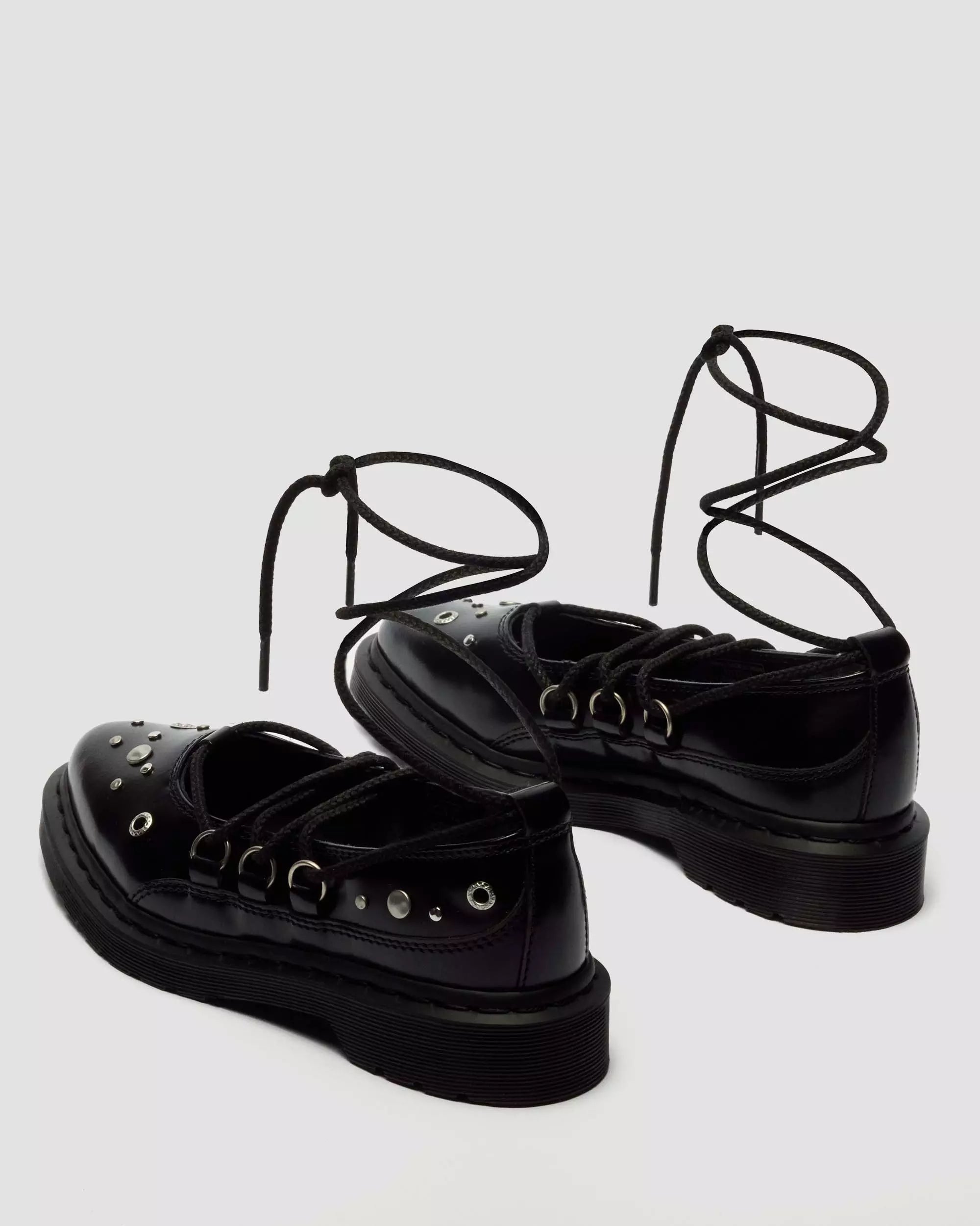 ELPHIE II Studded Buttero Leather Ballet Flats