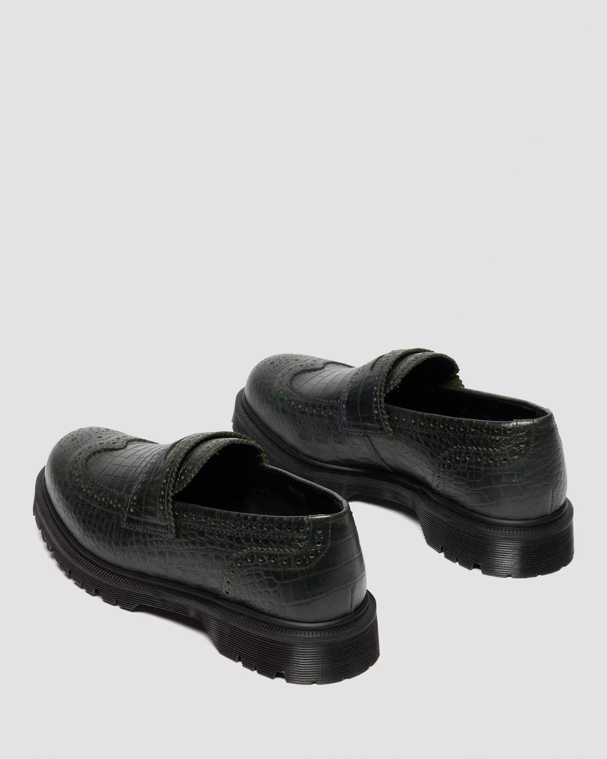 PENTON BROGUE Emboss Leather Loafers
