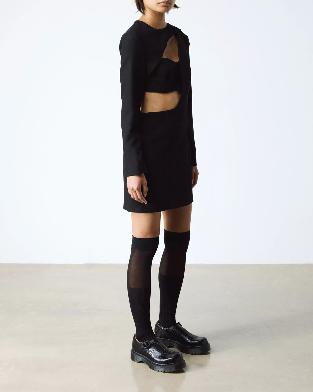 Rejena Mary Jane Croc Emboss Leather Shoes