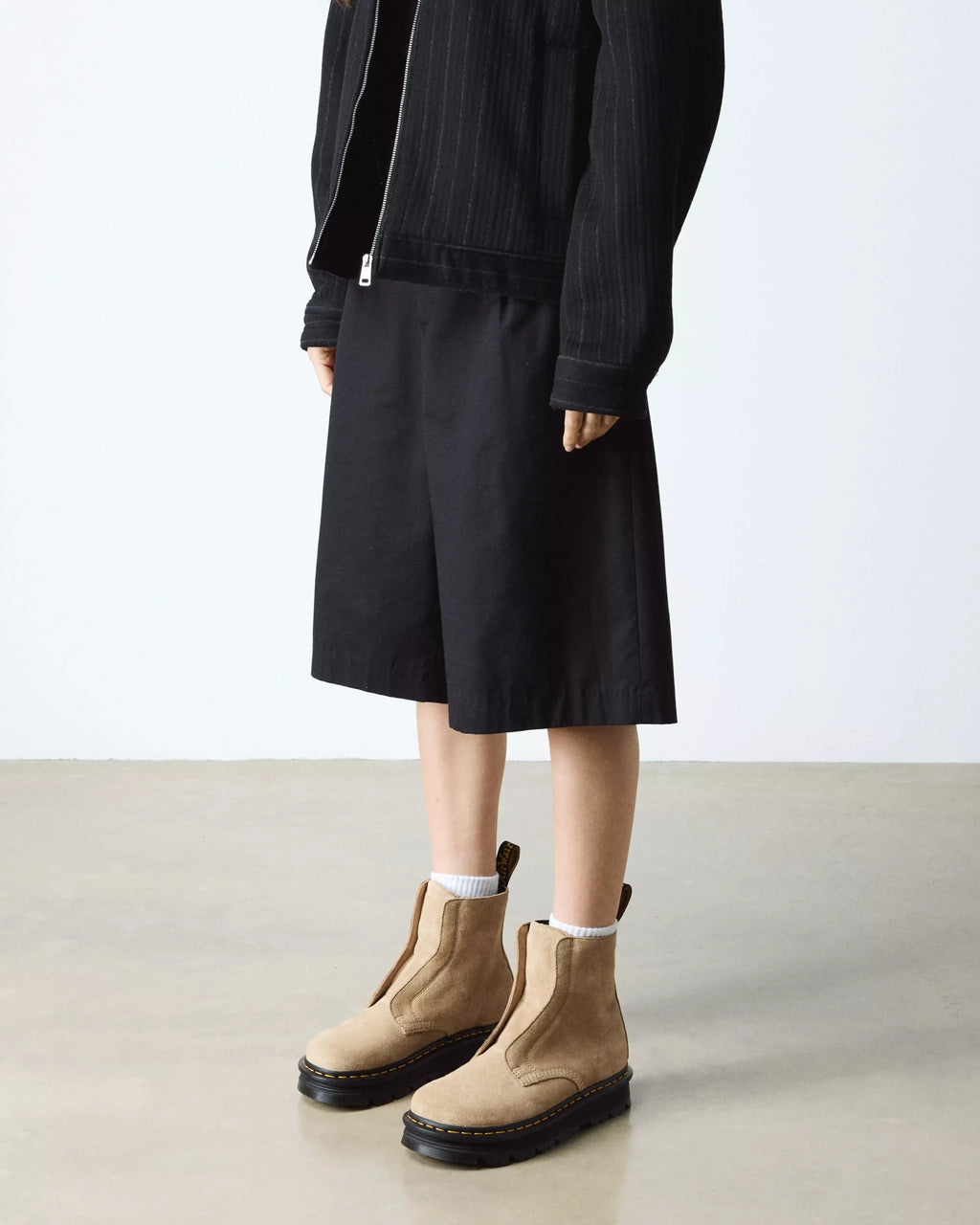 ZEBZAG LACELESS Slip On Suede Boots