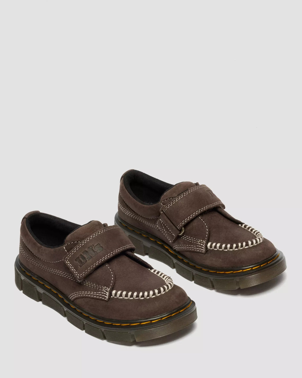 Junior Raffe Strap Tumbled Nubuck Moc Toe Shoes