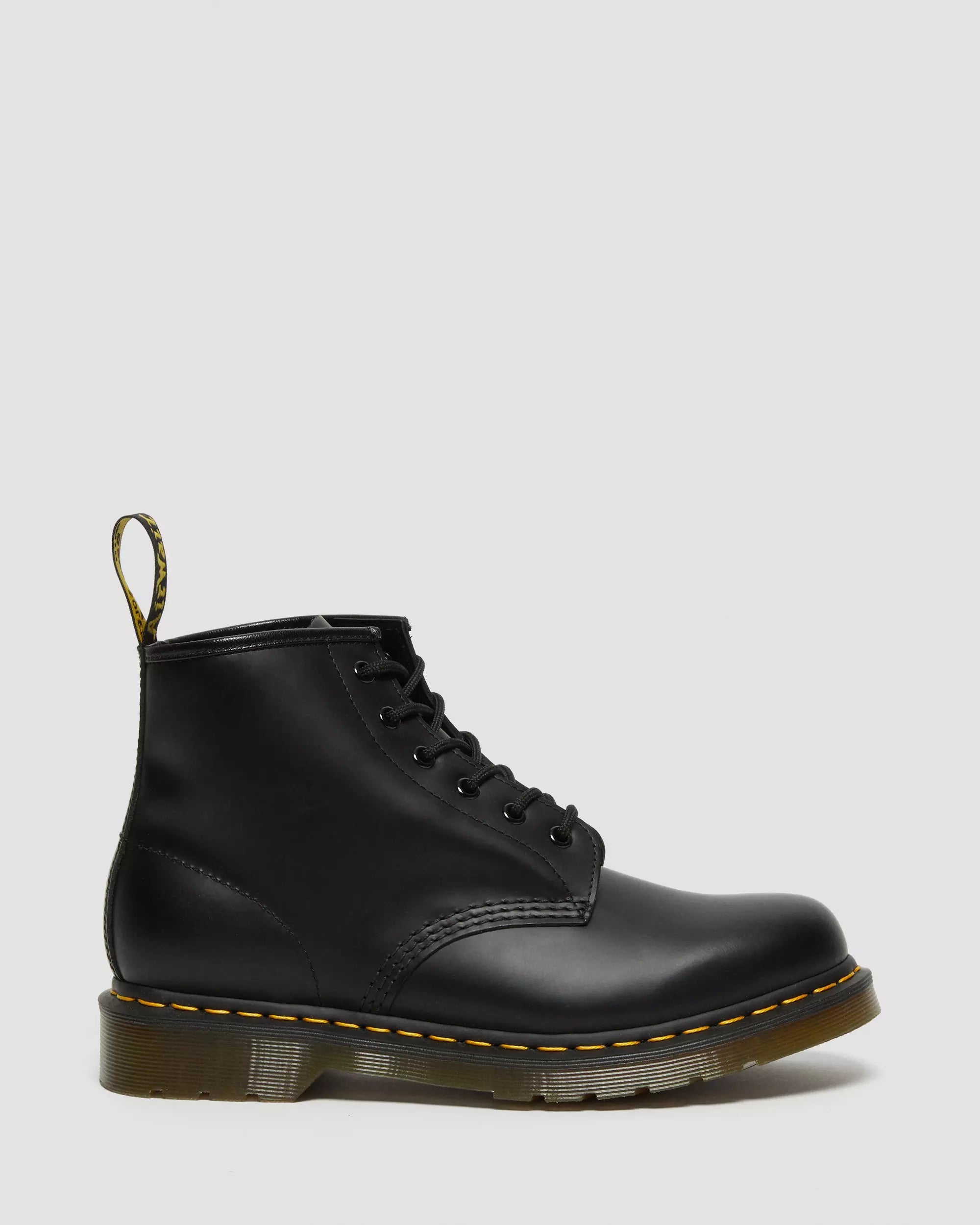 101 Yellow Stitch Smooth Leather Ankle Boots
