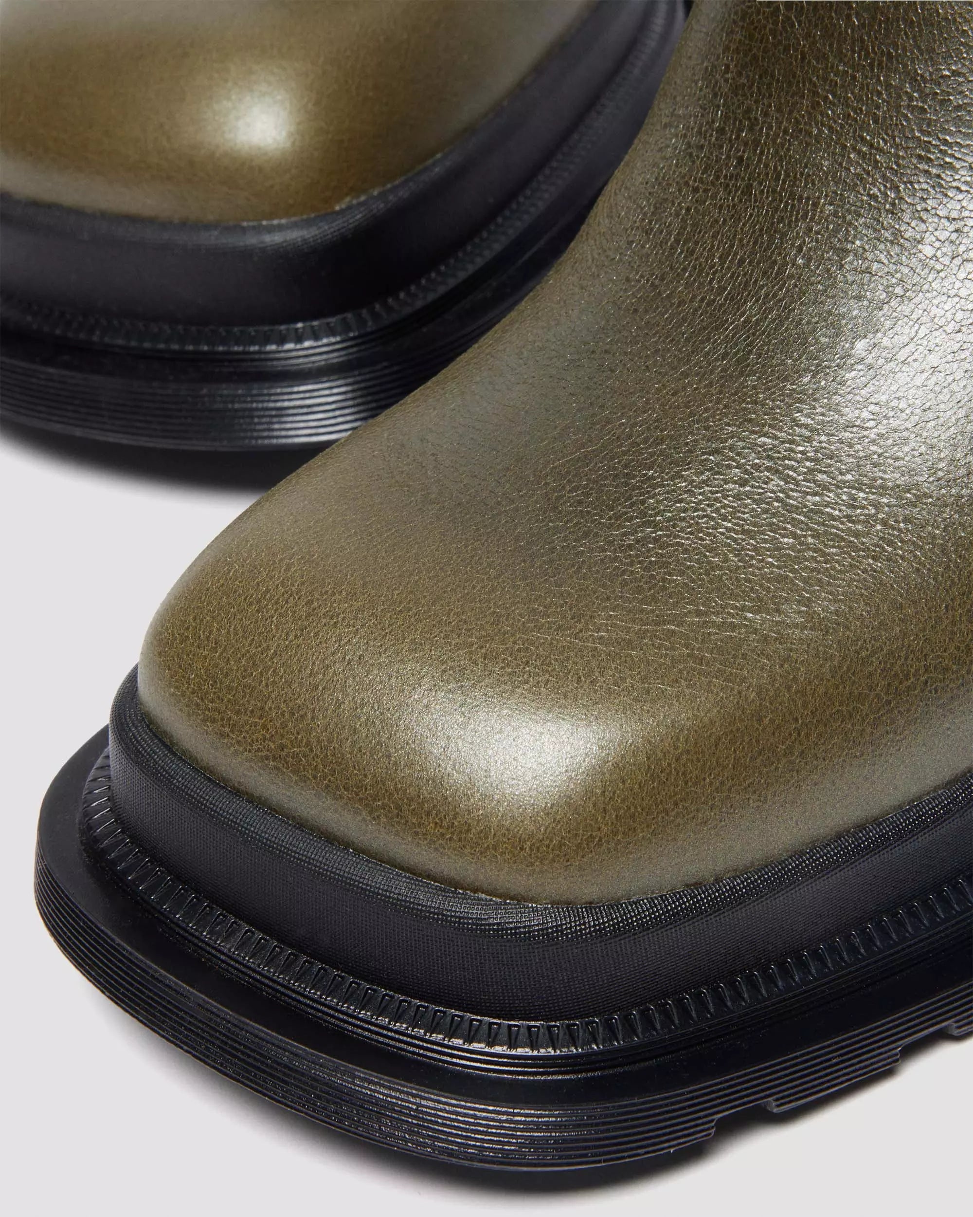 MAYBOLE CHELSEA Square Toe Leather Boots
