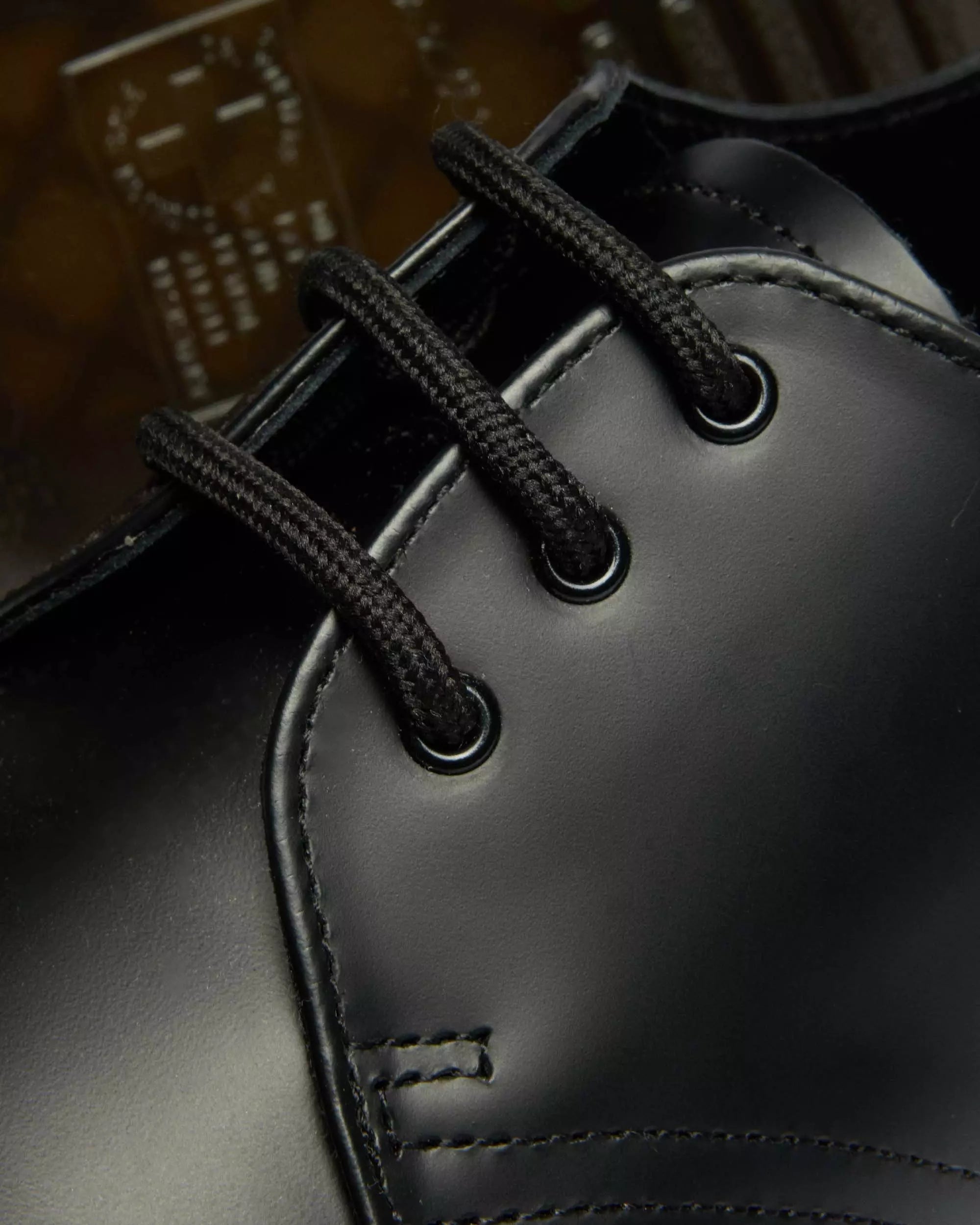 1461 White Stitch Smooth Leather Lace Up Shoes