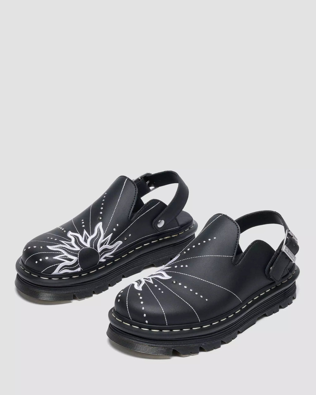 ZEBZAG MULE SOLAR FLARE Reclaimed Leather Slip On Mules