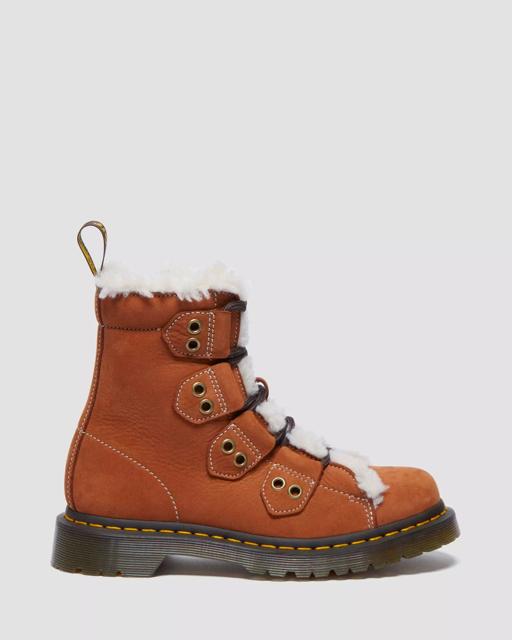 Women's 1460 Lace to Toe Fur Lined Buttersoft Lace Up Boots