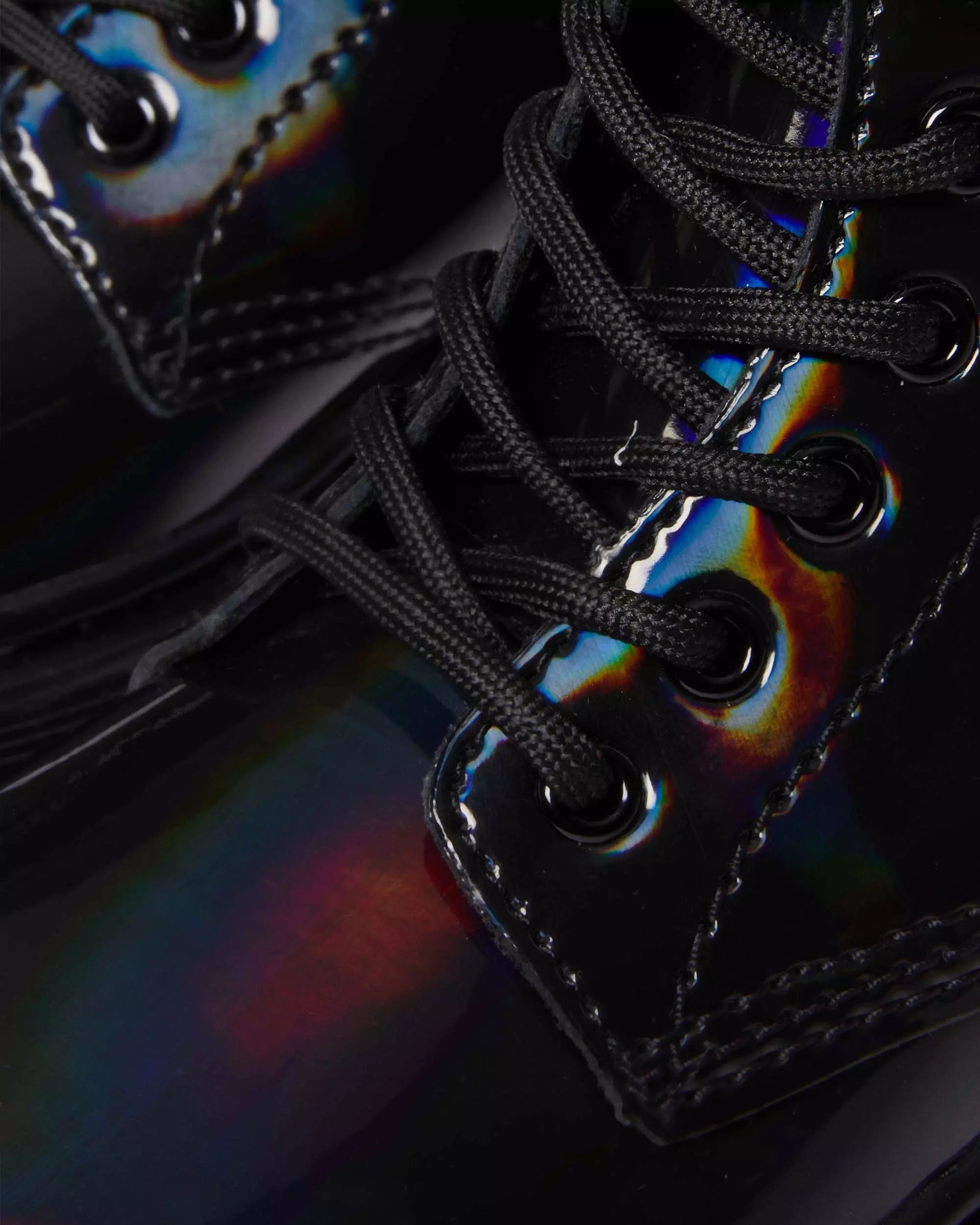 JUNIOR 1460 RAINBOW Patent Leather Lace Up Boots