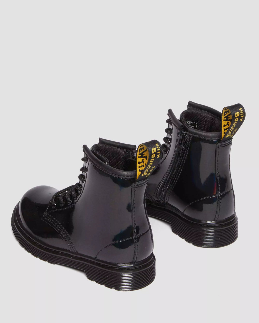 TODDLER 1460 RAINBOW Patent Leather Lace Up Boots
