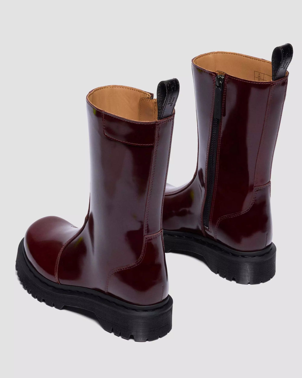 Rejena Lacquered Leather Boots