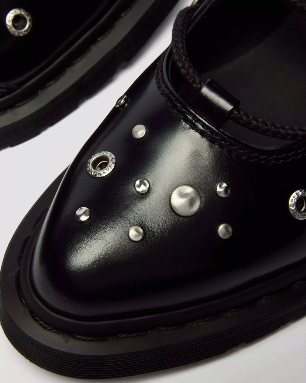 ELPHIE II Studded Buttero Leather Ballet Flats