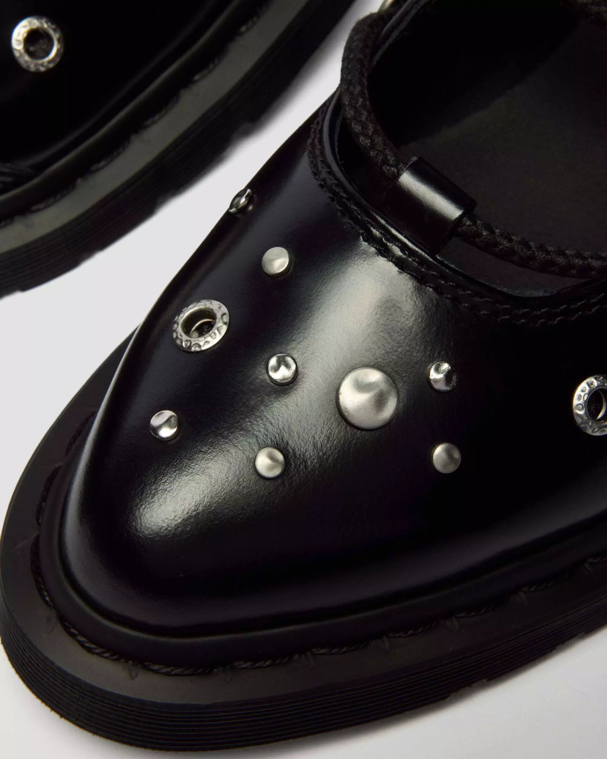 ELPHIE II Studded Buttero Leather Ballet Flats