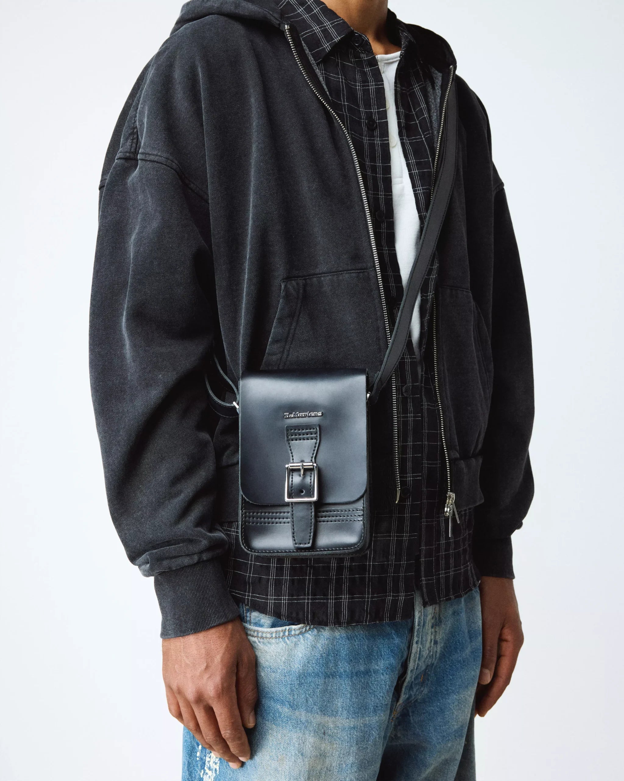 Vertical Crossbody Kiev & Smooth Leather Bag