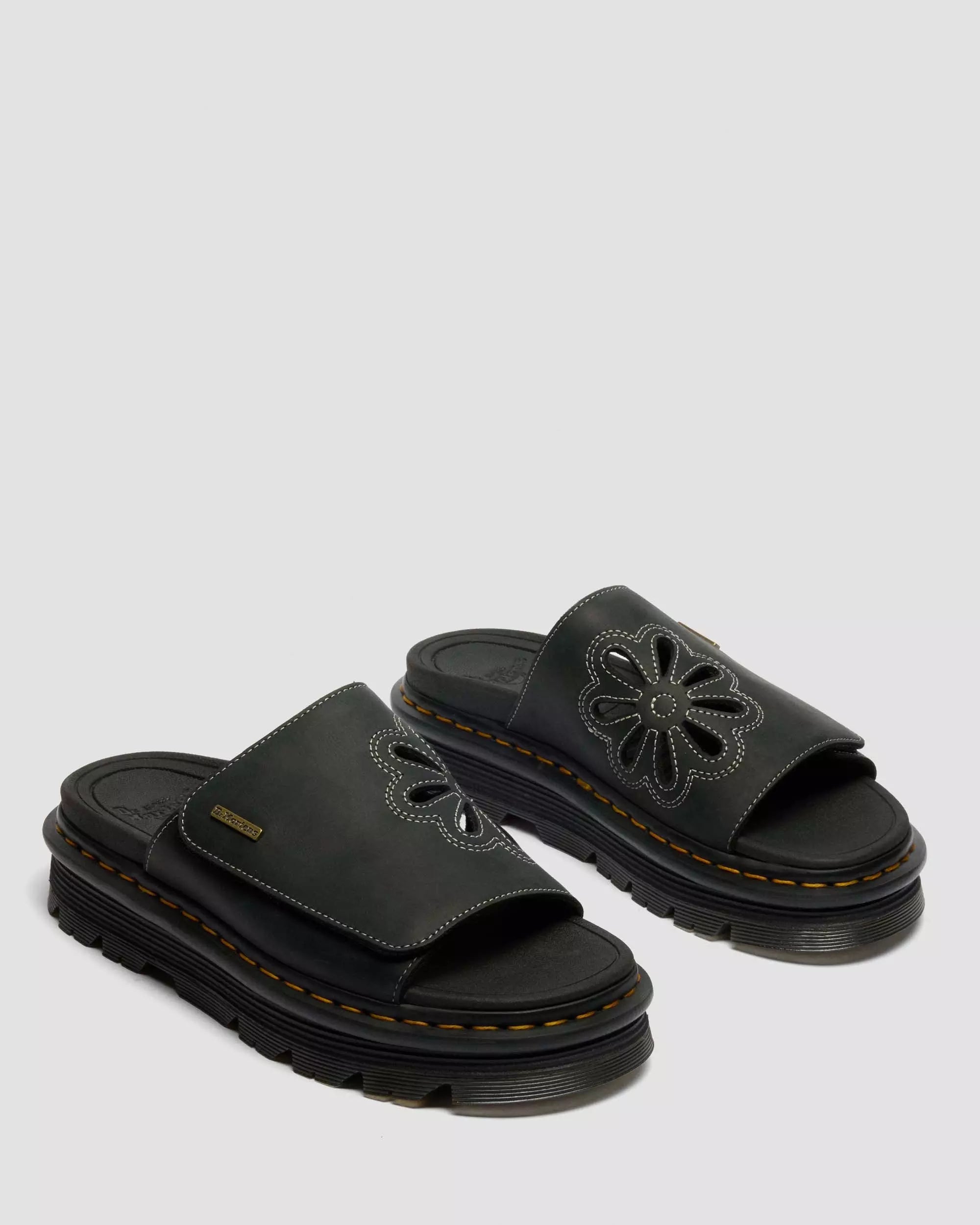 Zebzag Slides Wyoming Leather Platform Sandals