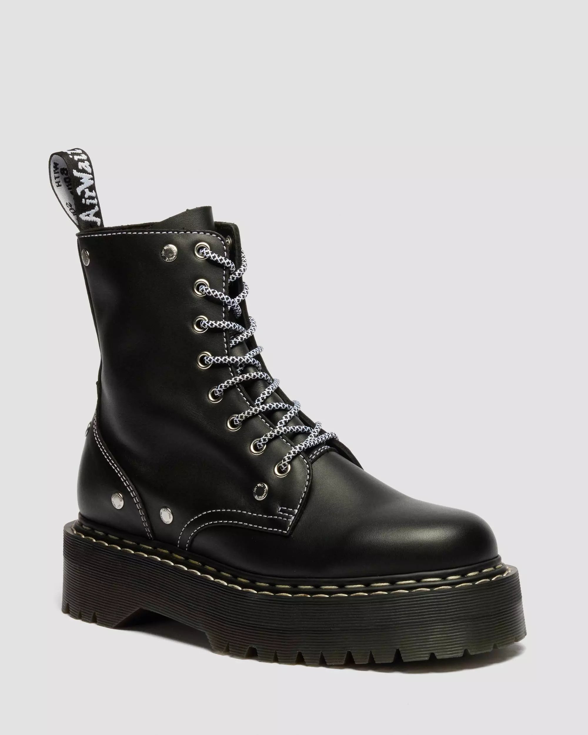 Jadon Monochrome Sendal Leather Platform Boots