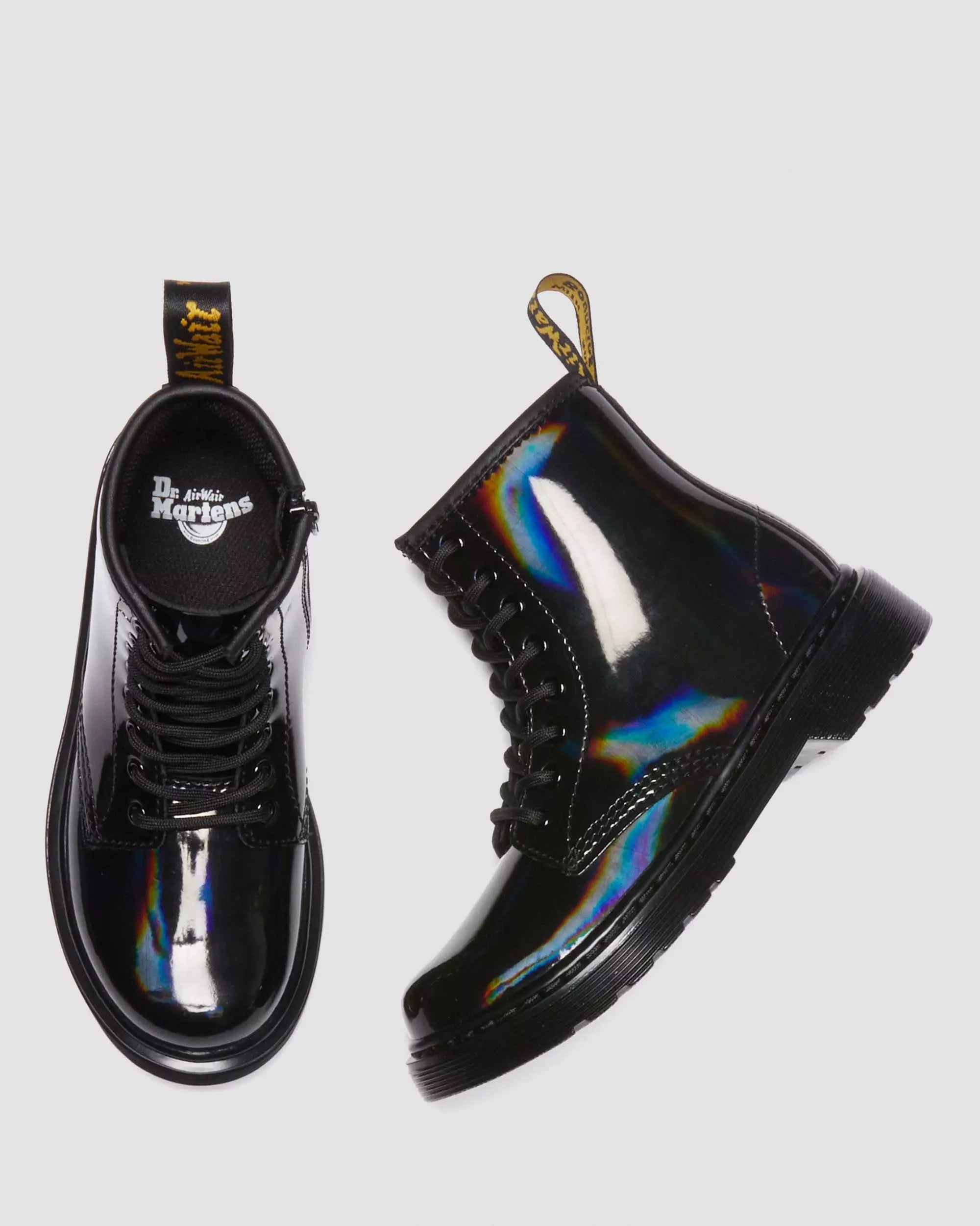 JUNIOR 1460 RAINBOW Patent Leather Lace Up Boots