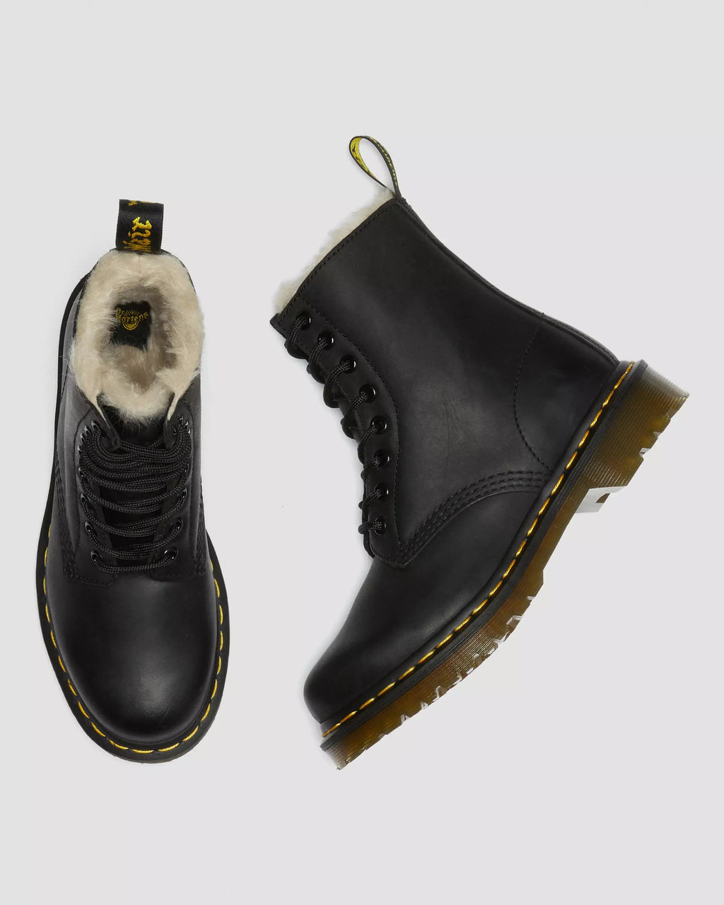 1460 Women's Faux Fur Lined Lace Up Boots