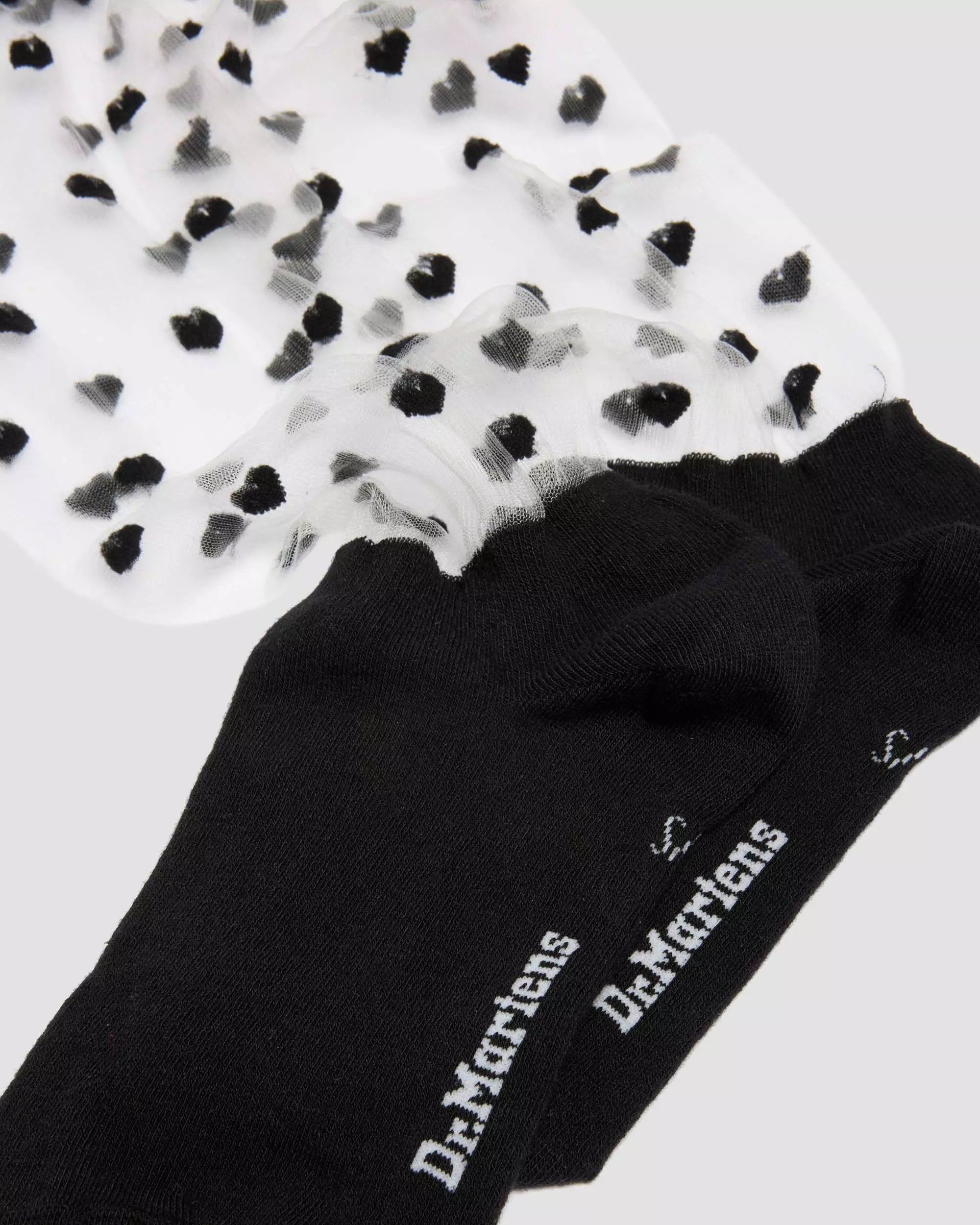 SHORT HEART MESH SOCKS Organic Cotton Blend & Mesh