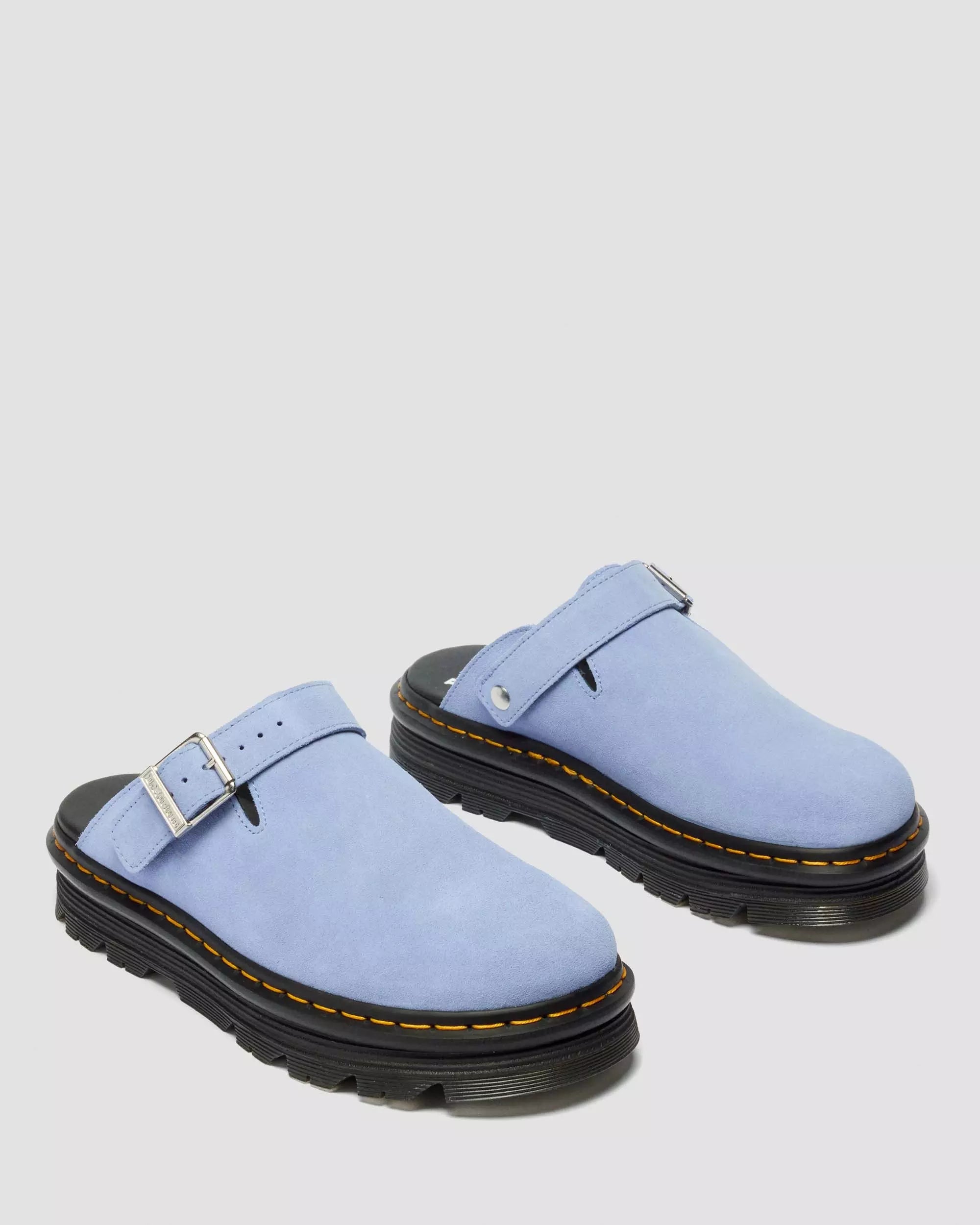 Zebzag Suede Slingback Platform Mules
