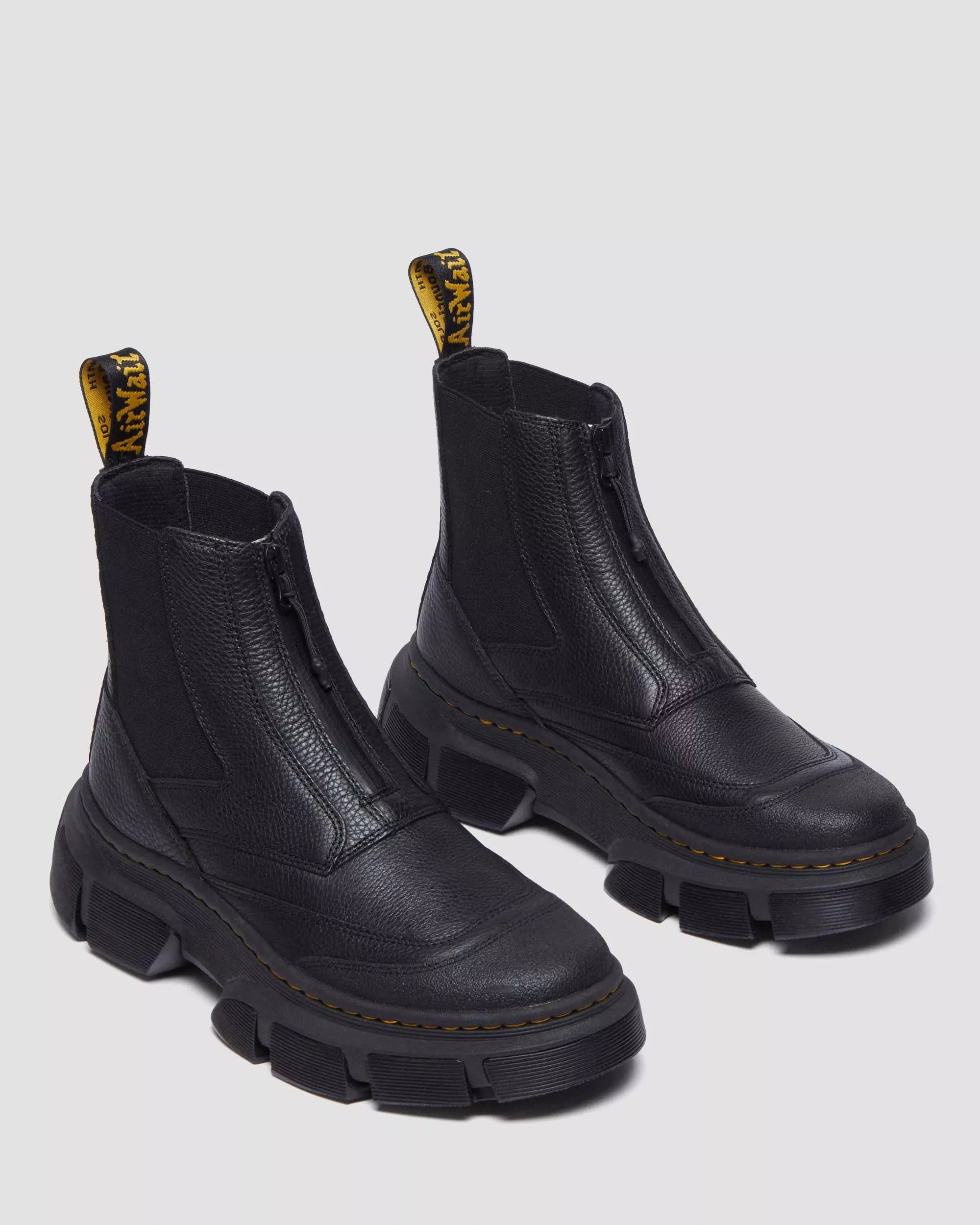 DMXL Zip Leather Chelsea Boots