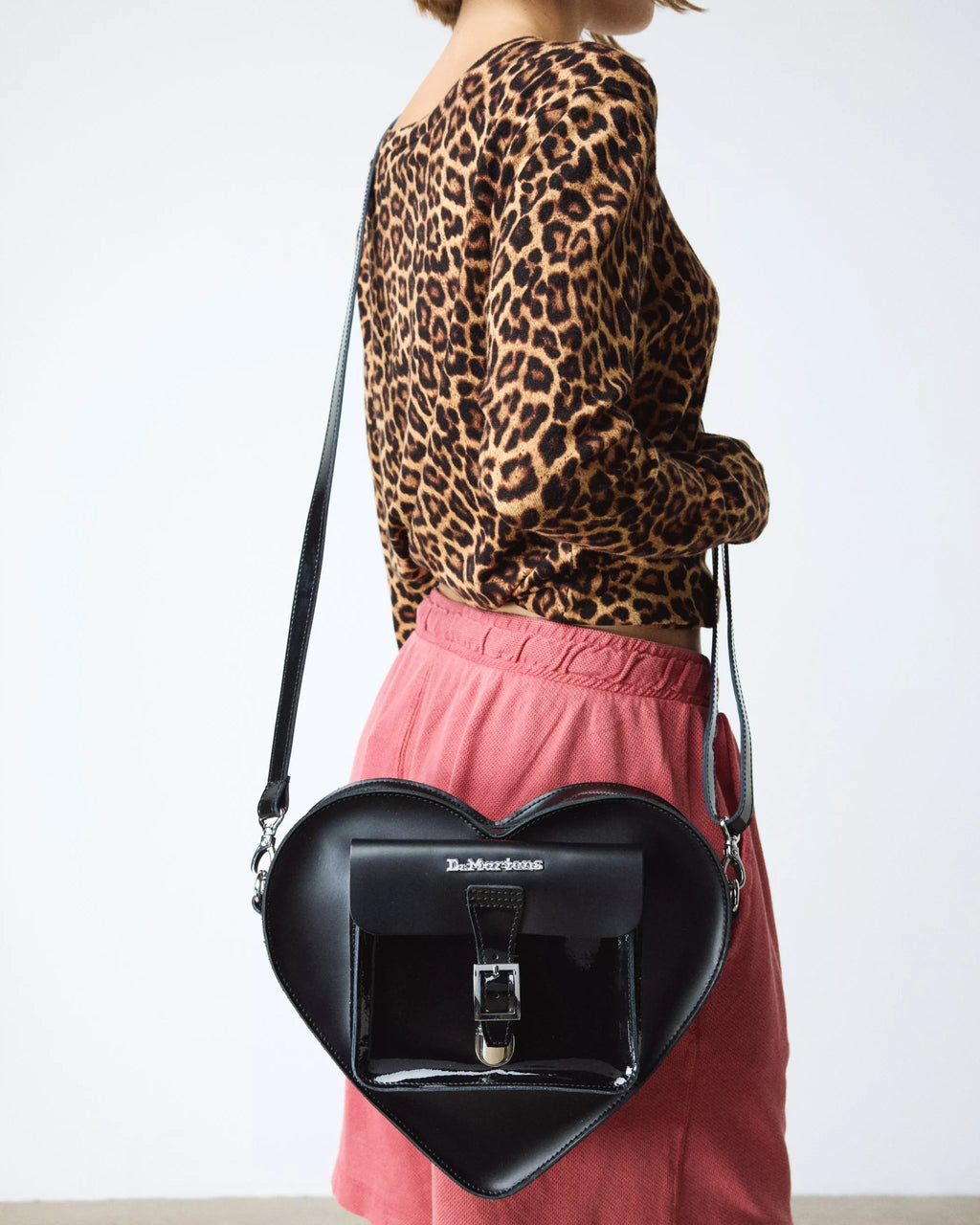 Heart Shaped Hardware Kiev Leather Bag