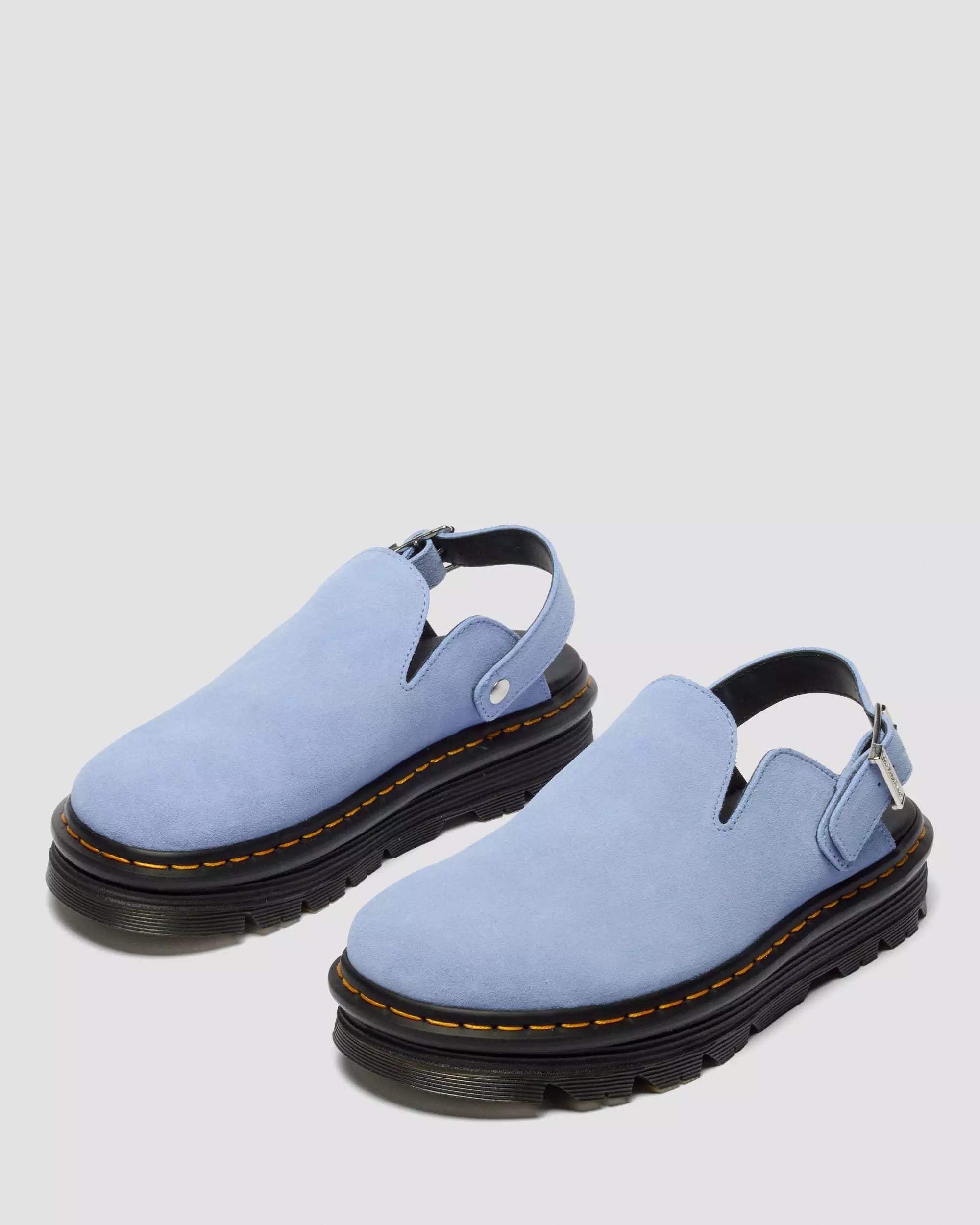 Zebzag Suede Slingback Platform Mules