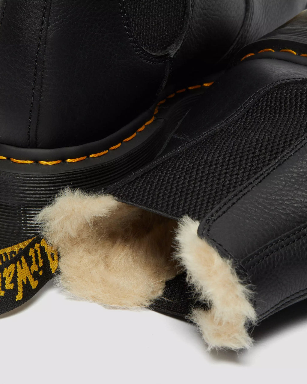 2976 Faux Fur Lined Platform Chelsea Boots