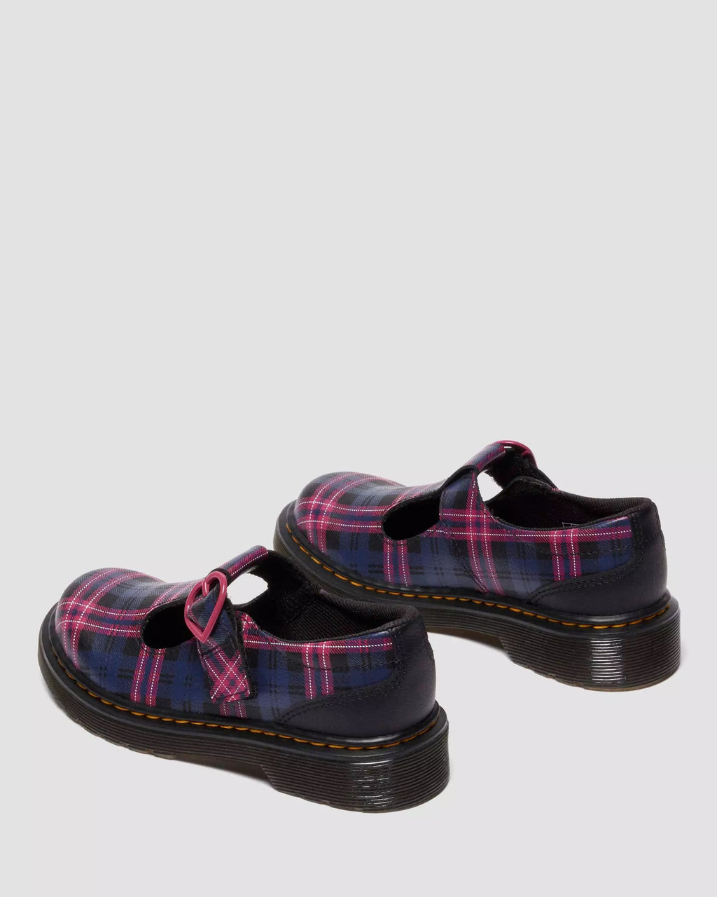 JUNIOR POLLEY II Pink Tartan Mary Jane Shoes
