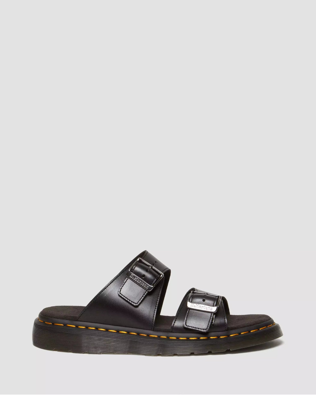 Josef Analine Leather Buckle Slide Sandals