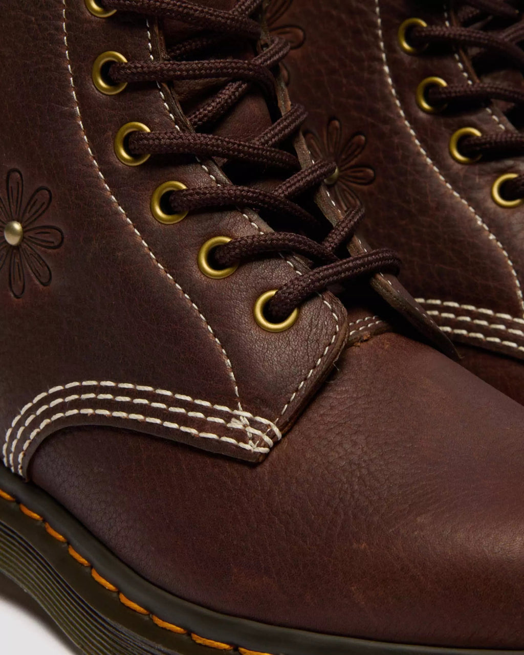 1460 Pascal Flower Grizzly Leather Boots