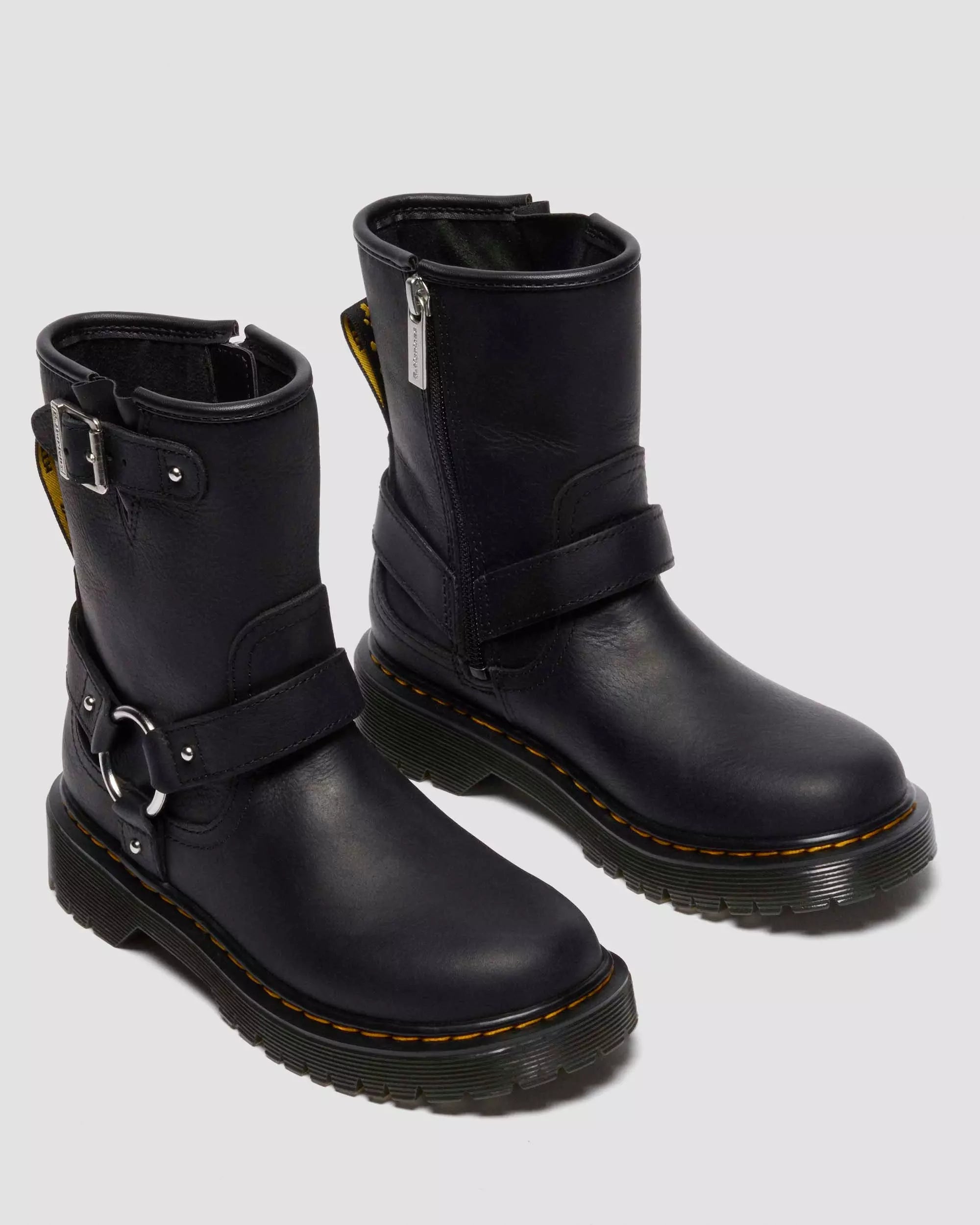 Genaya Junior Kids Leather Biker Boots