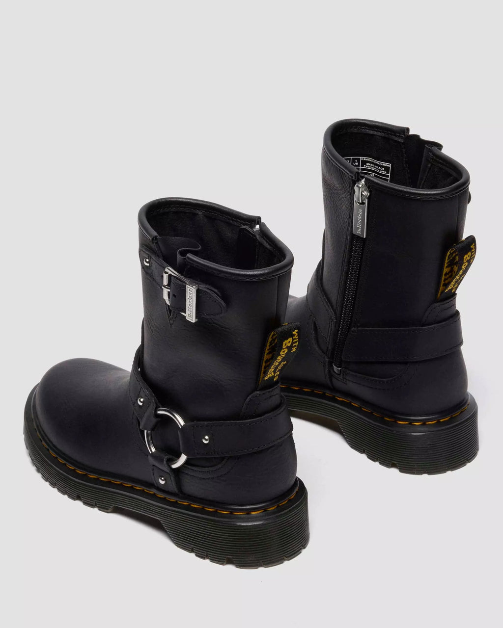 Genaya Junior Kids Leather Biker Boots