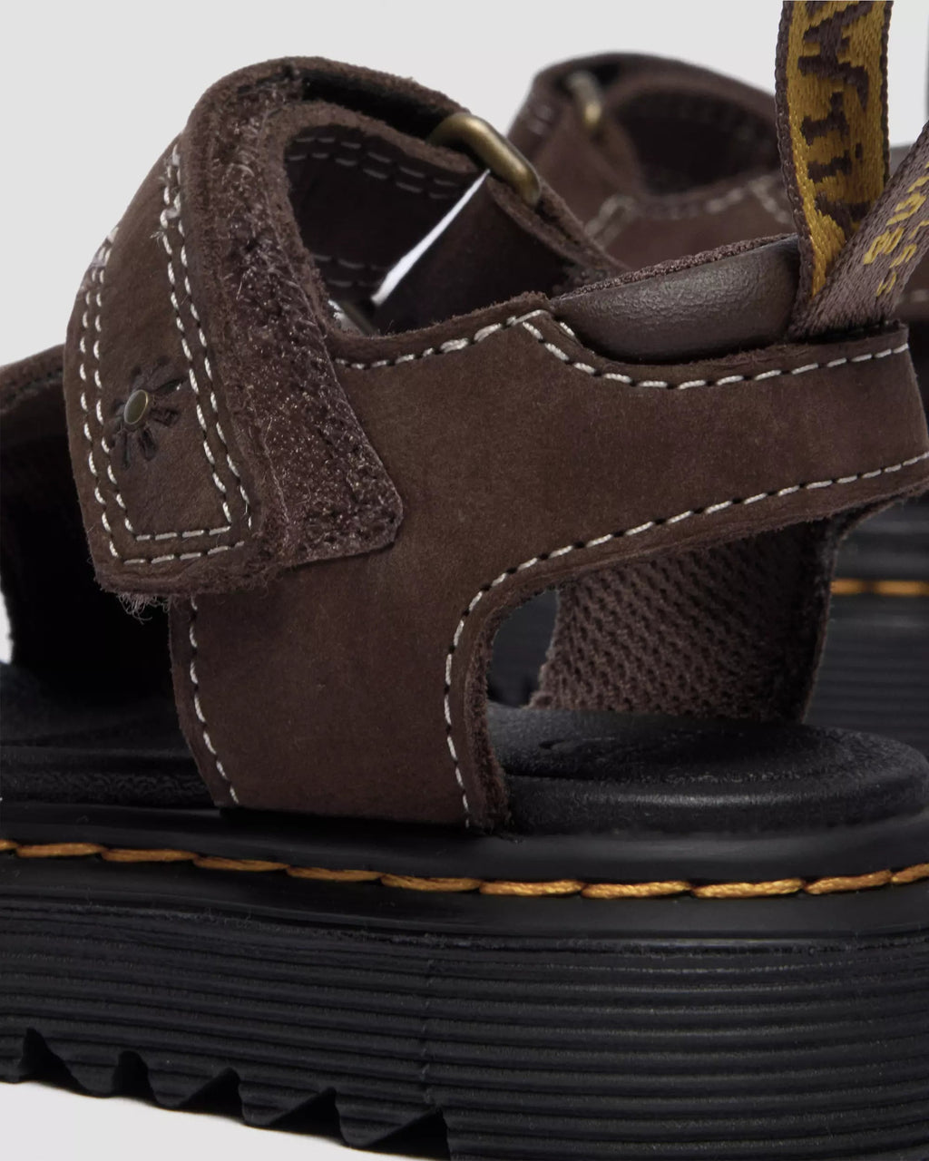 Youth Marlowe Flower Debossed Nubuck Strap Sandals