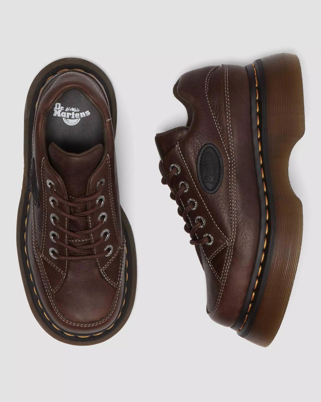 Buzz 5-Eye Grizzly Leather Shoes