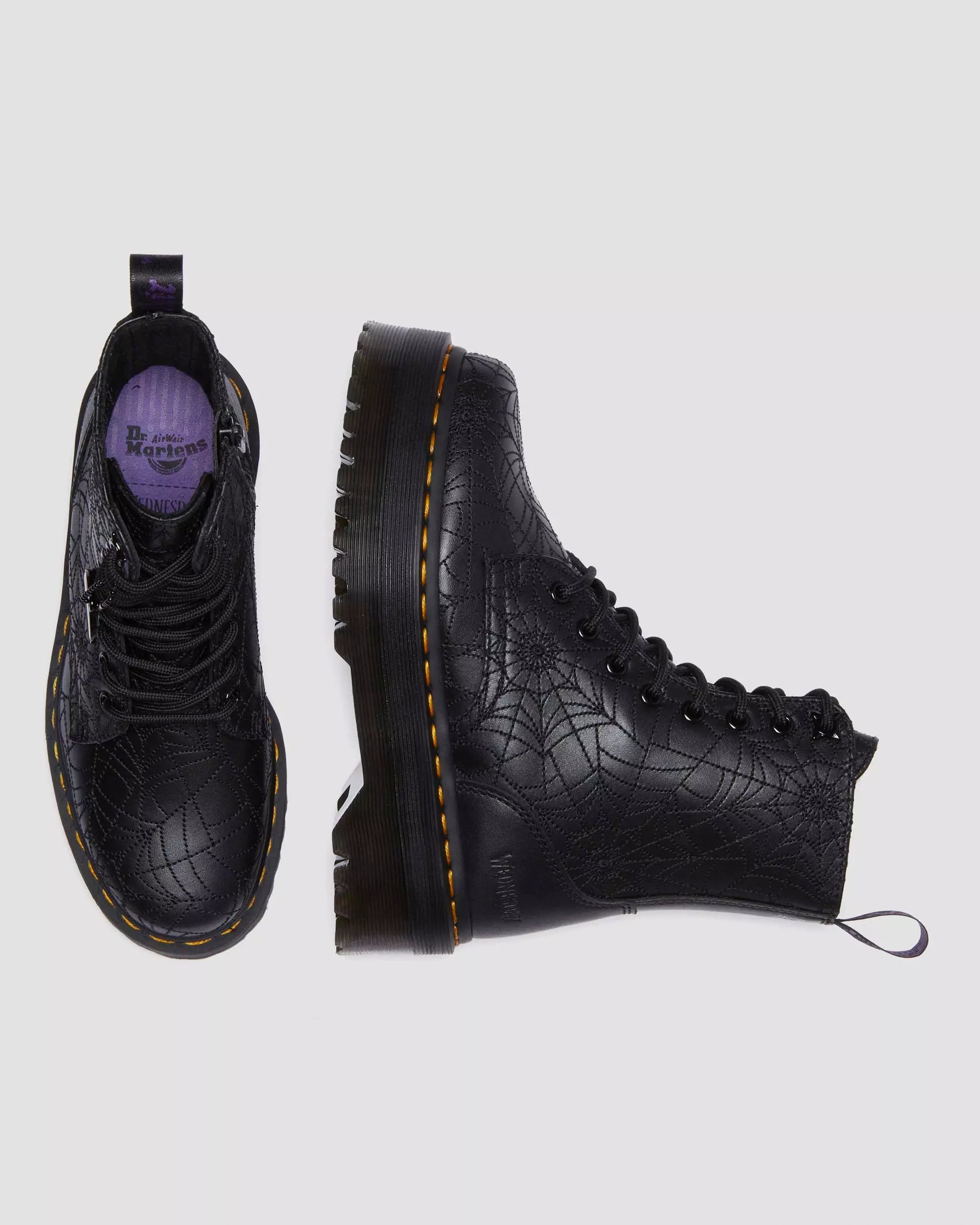 Jadon Wednesday Leather Platform Boots