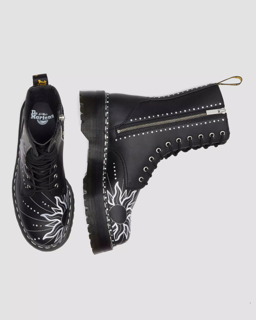 JADON HI SOLAR FLARE Reclaimed Leather Platform Boots