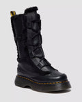 Buzz Lace Up Faux Fur Lined Milled Nappa Leather Lace Up Boots