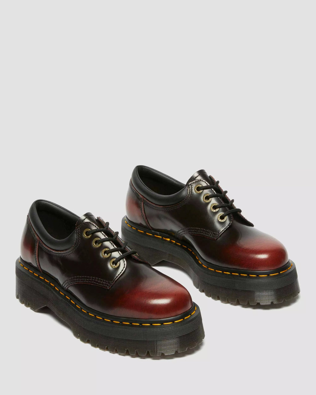 8053 Arcadia Leather Quad Platform Shoes
